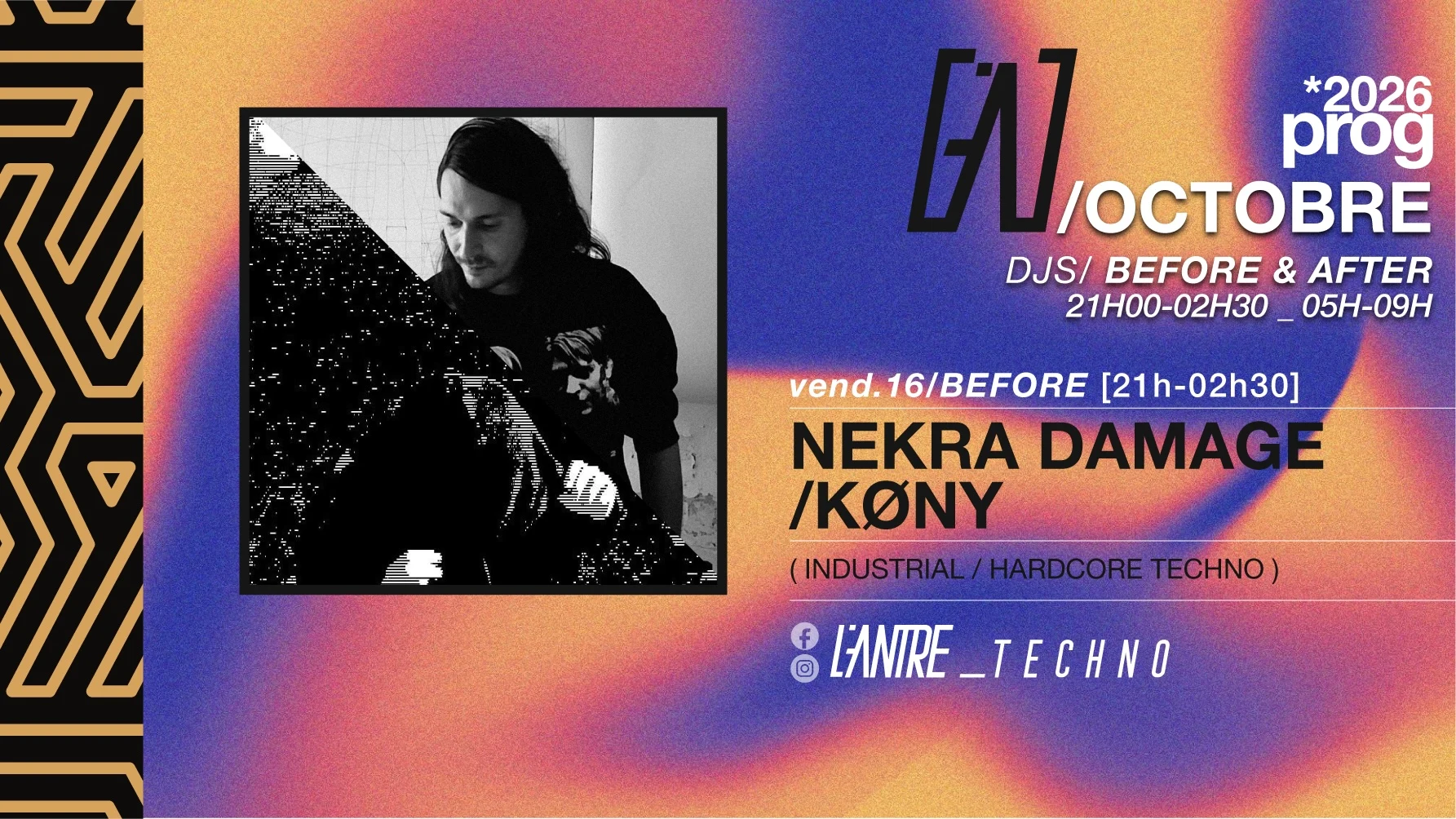 Nekra Damage / Køny — Industrial / Hardcore Techno Cover