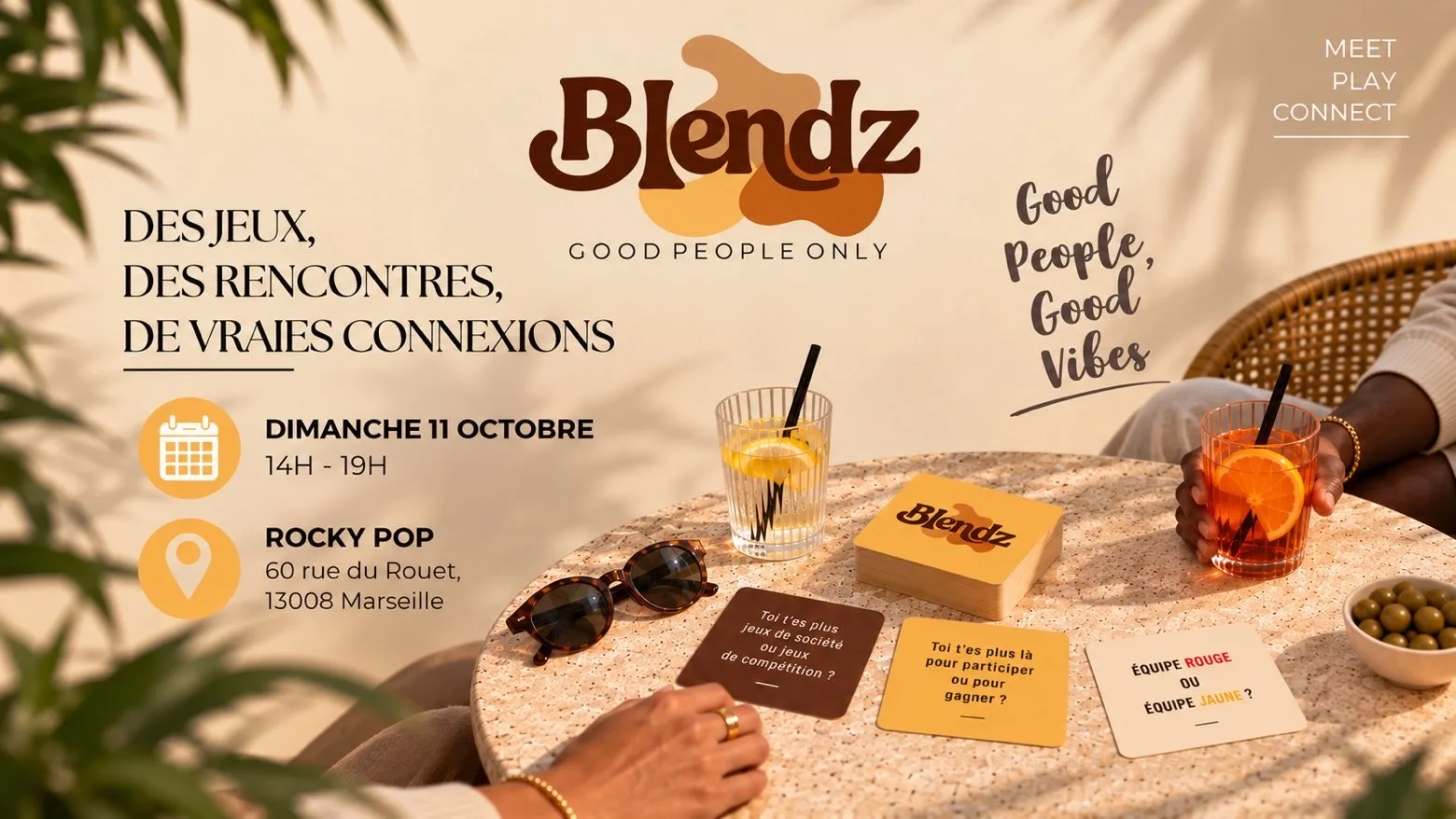 Blendz · Connectez Par Le Jeux · Dim. 11 Oct. À Marseille Cover