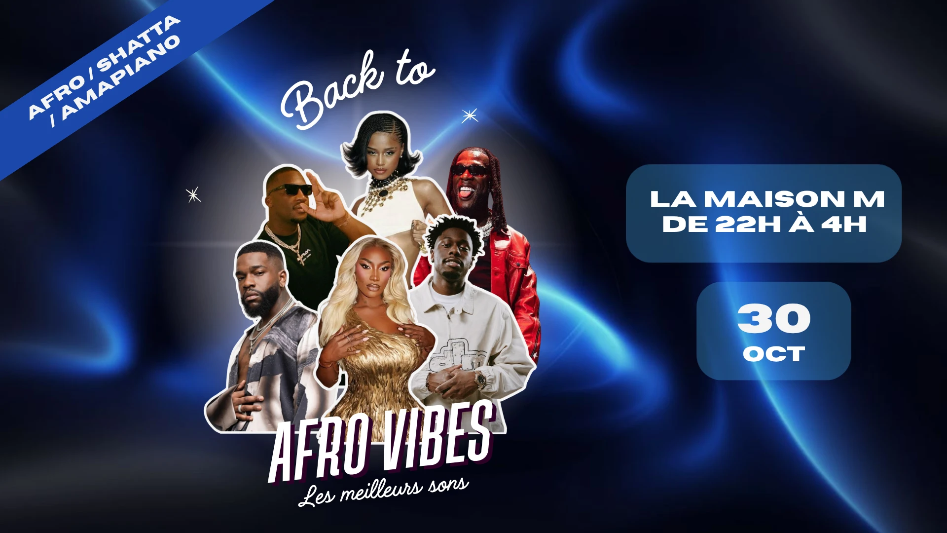 Back To Afro Vibes : Le 30 Octobre À La Maison M Cover