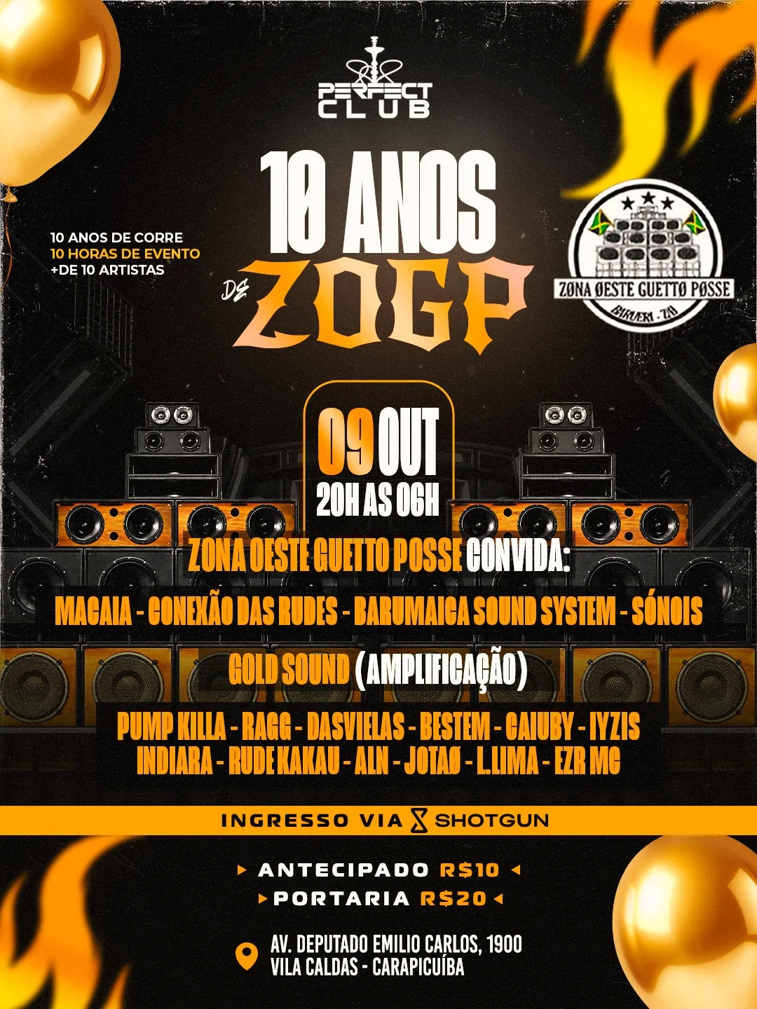 10 Anos De Zona Oeste Guetto Posse Cover