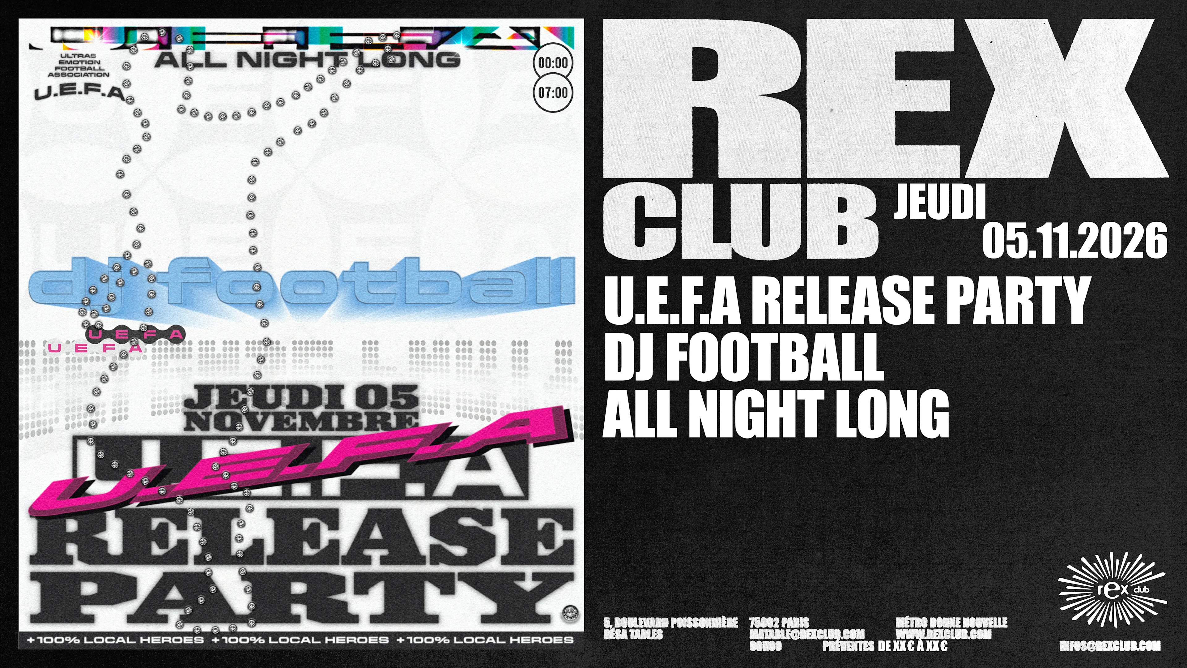 U.E.F.A Release Party: Dj Football All Night Long Cover