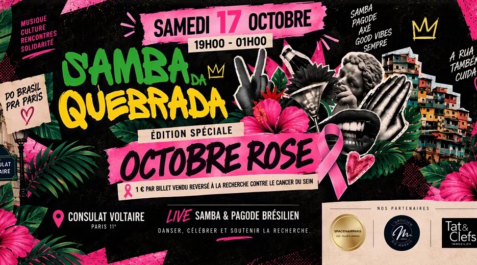 Samba Da Quebrada Octobre Rose Cover