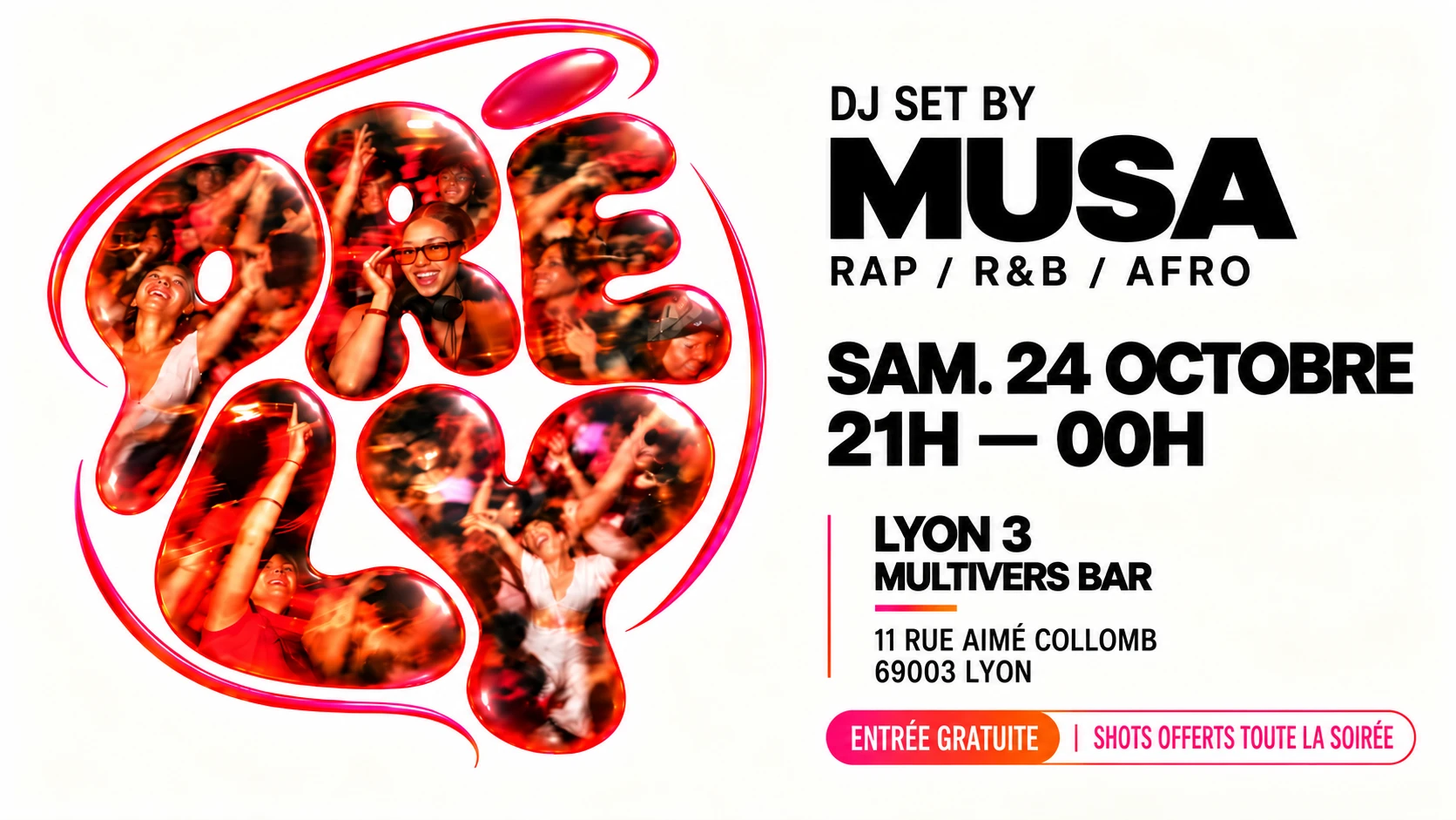 Prēly #1 - Rap, R&B & Afro Au @Multivers - 24/10 Cover