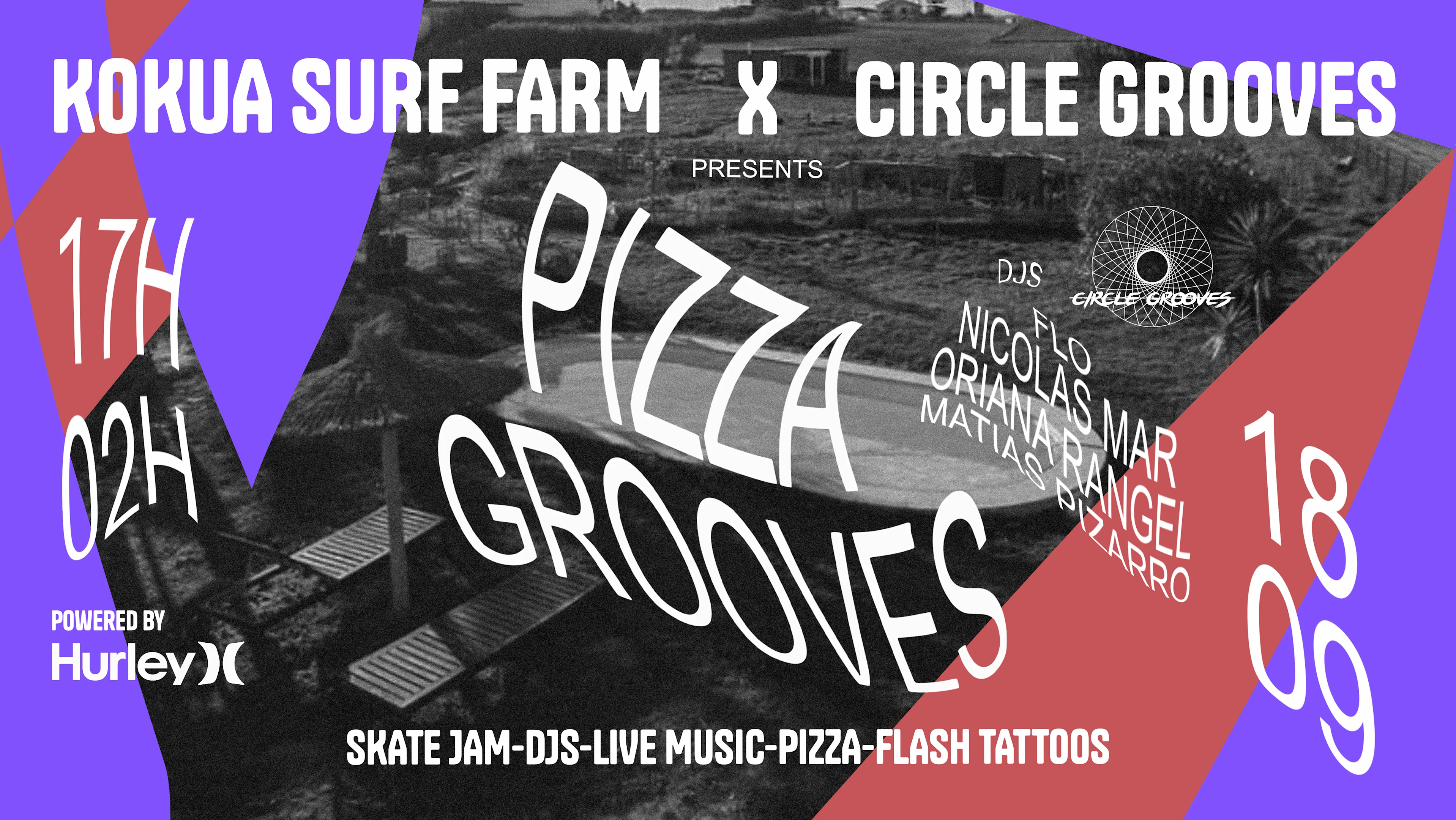 Pizza Grooves #3 - Kokua Surf Farm & Circle Grooves Cover