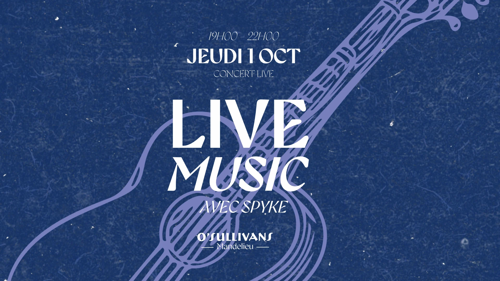 Live Music & Afterwork @ O’Sullivans Mandelieu Cover