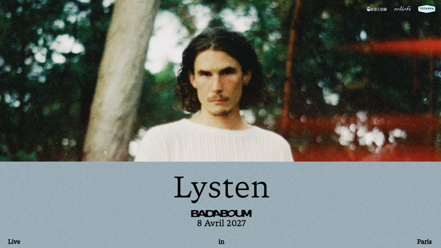 Lysten @ Badaboum, Paris • 08 Avril 2027 Cover