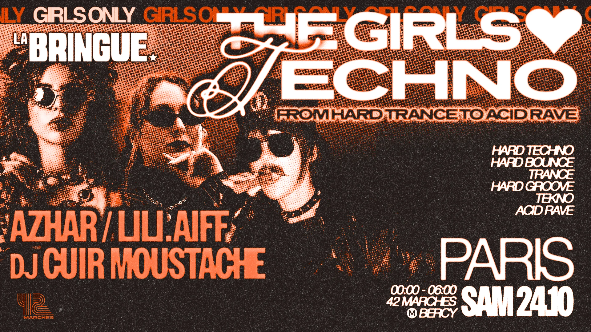 La Bringue - Paris - The Girls Love Techno Cover