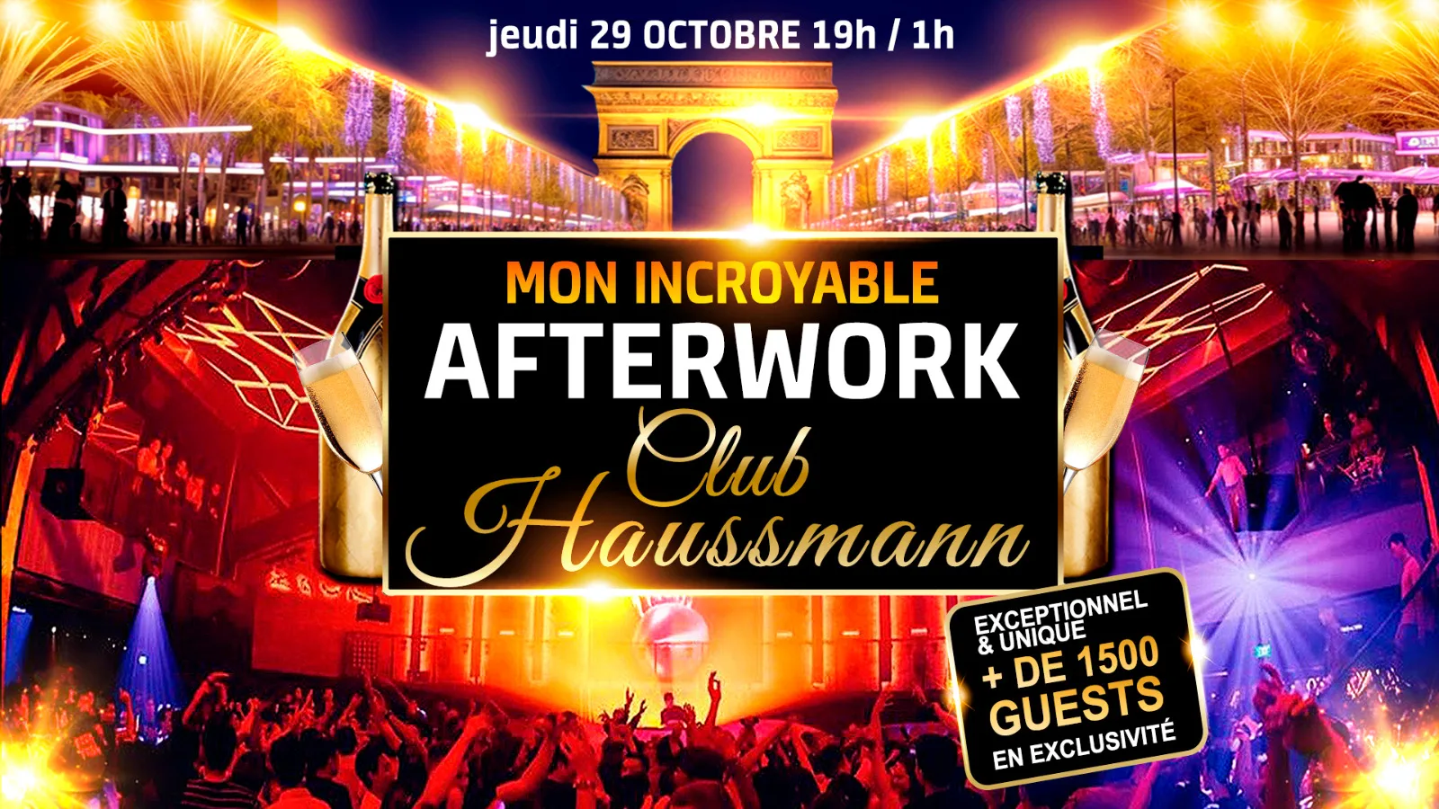 Le + Grand Afterwork De Paris Au Club Haussmann + De 1000m2 Cover