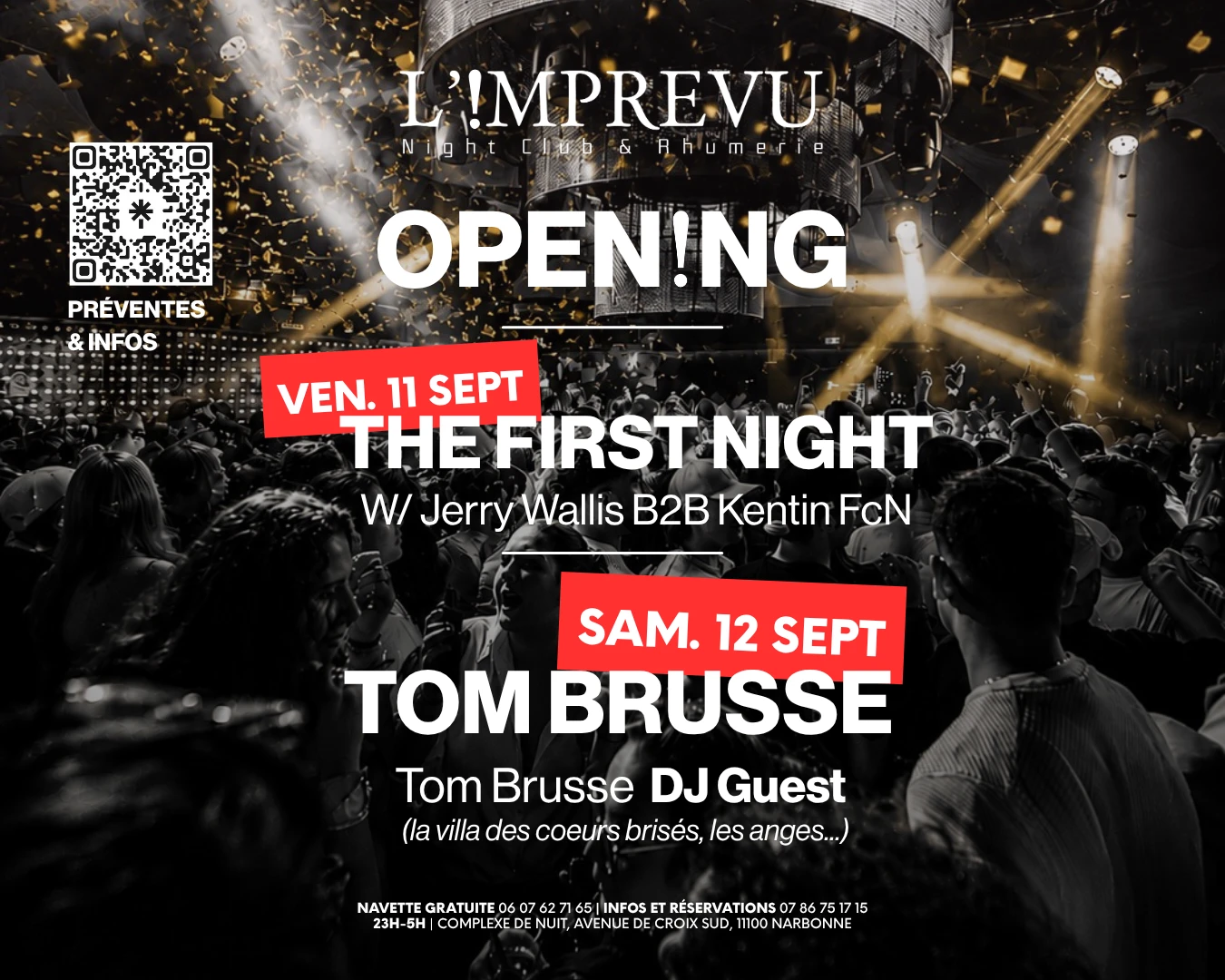 Opening Imprevu Narbonne Cover