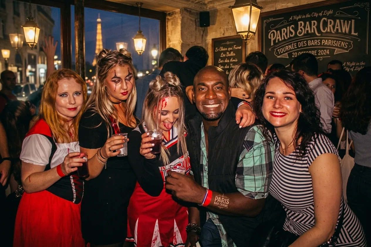Halloween Bar Crawl Party Paris Cover