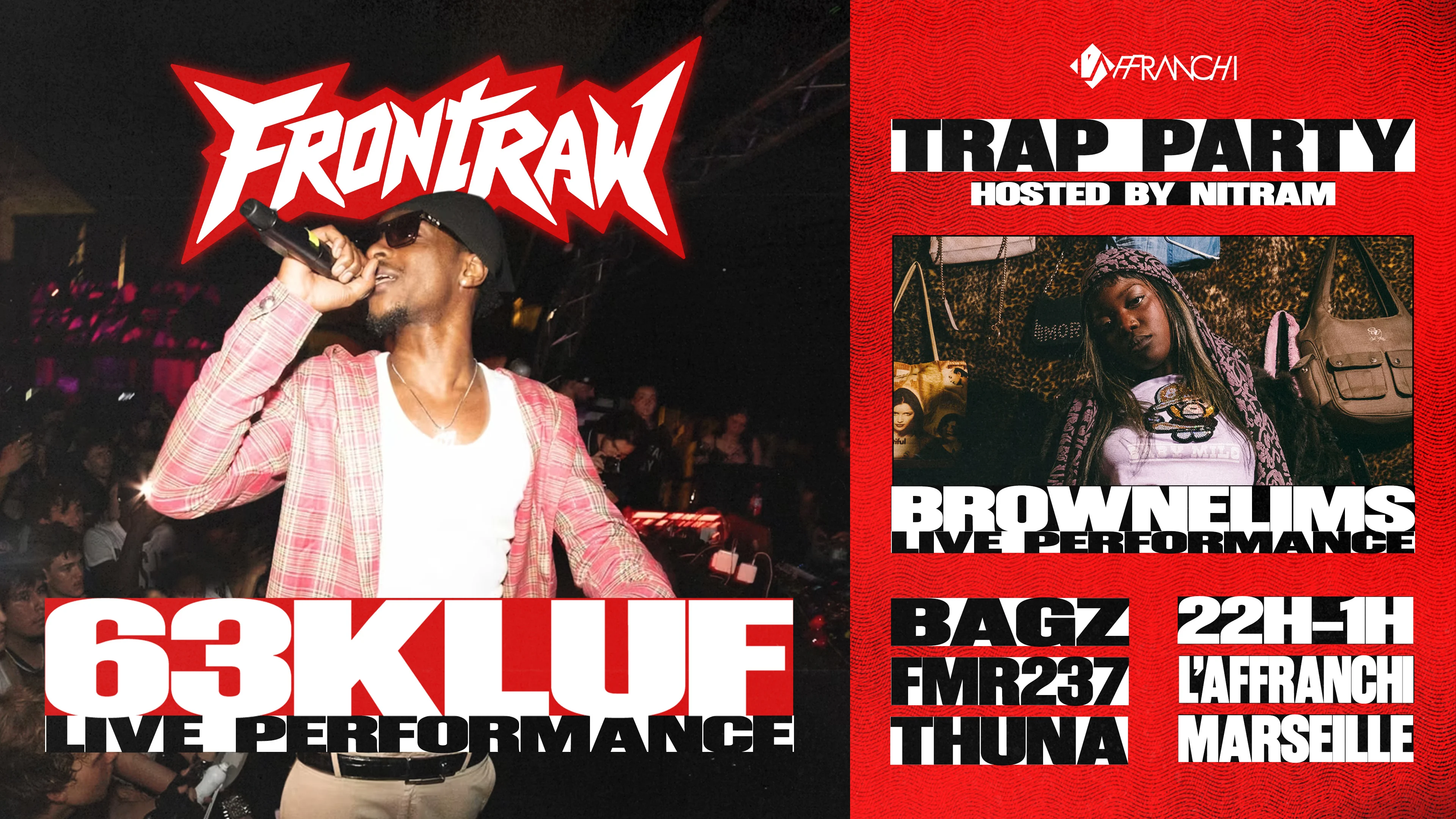 Front Raw - Trap Party - L'affranchi Cover