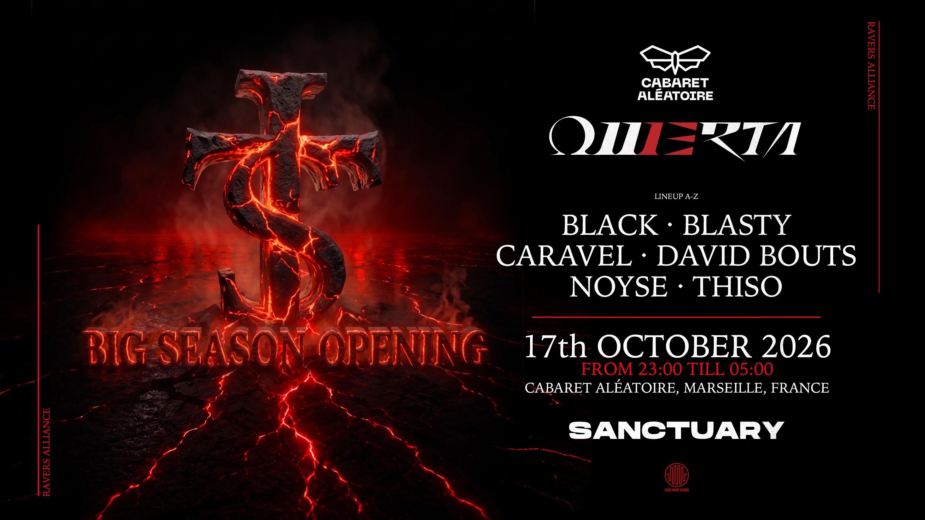 Omerta X Sanctuary : Big Season Opening W/ Caravel, Noyse Cover