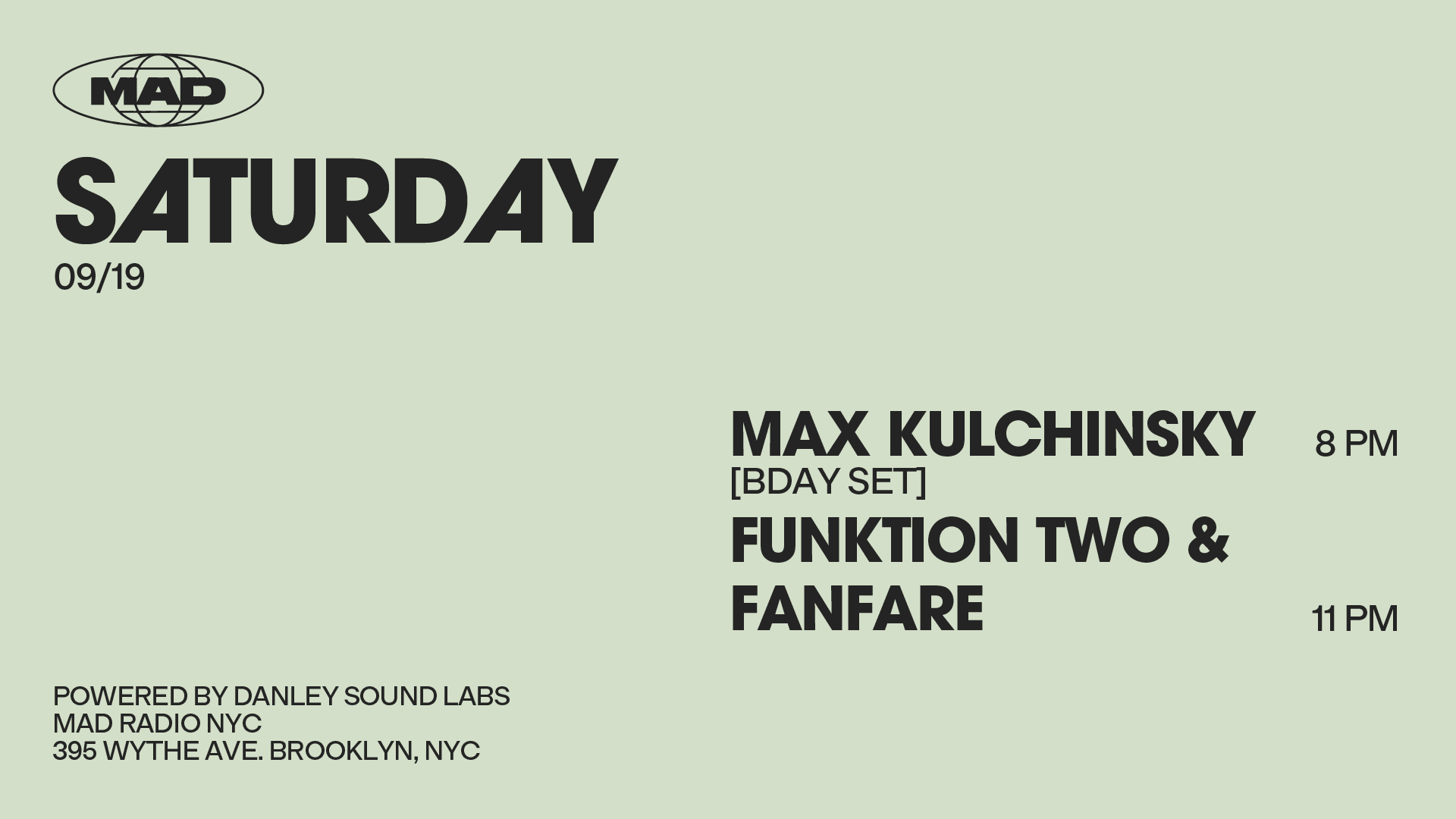 Max Kulchinsky / Funktion Two & Fanfare Cover