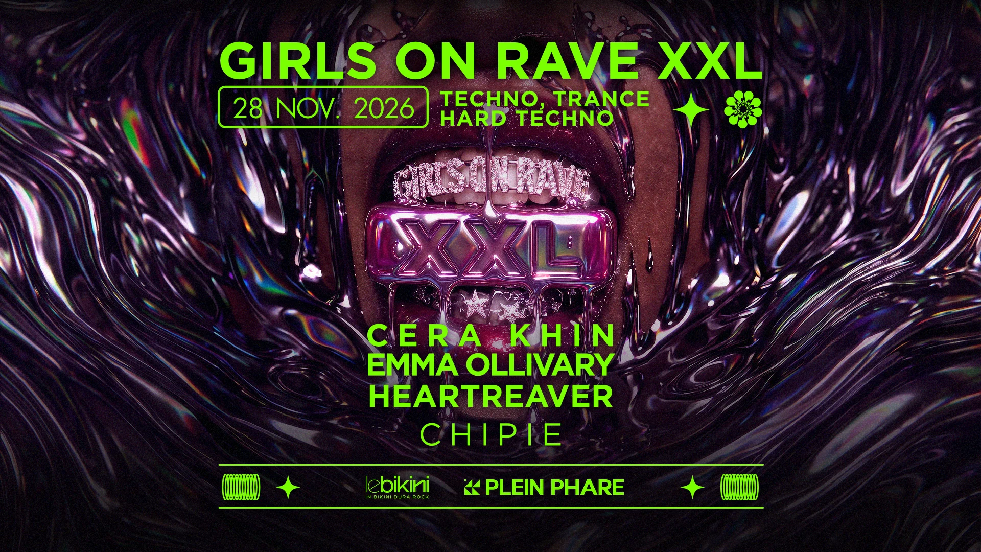 Girls On Rave Xxl Inv. Cera Khin, Emma Ollivary & More Cover