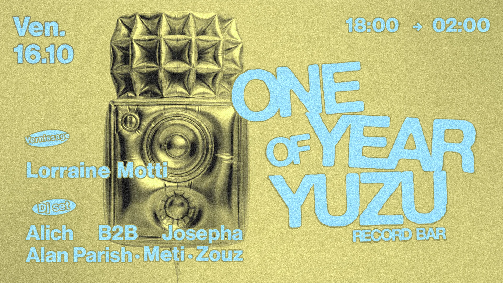 Yuzu Record Bar - One Year Anniversary Cover