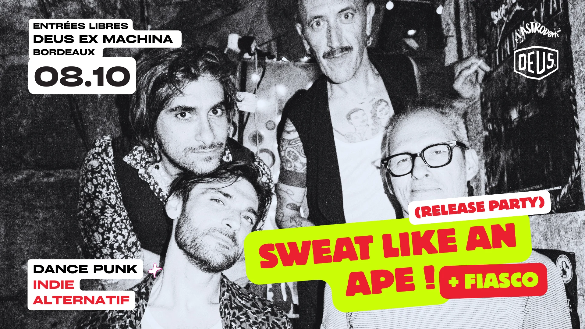 Sweat Like An Ape ! (Release) - Deus Ex Machina Bordeaux Cover