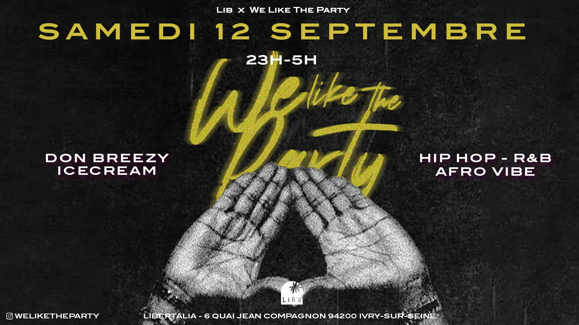 We Like The Party • Samedi 12 Septembre Cover