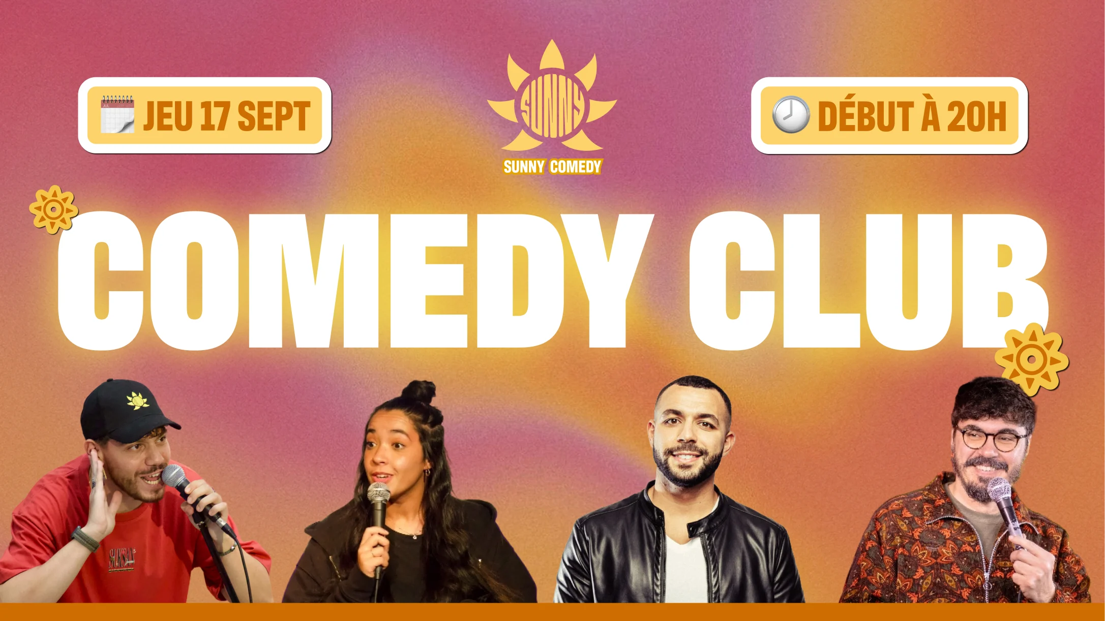 Sunny Comedy Club À The People (Malik Fares, Lila, Nico D.) Cover
