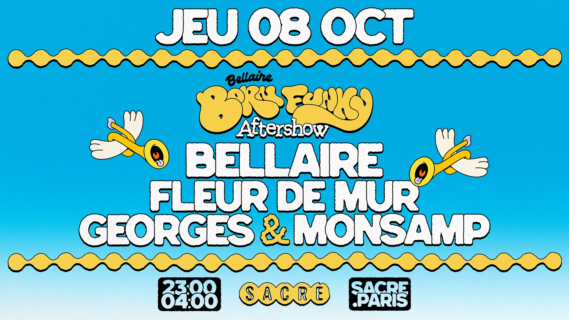 Sacré Présente : Bellaire & Friends "Born Funky" Aftershow Cover