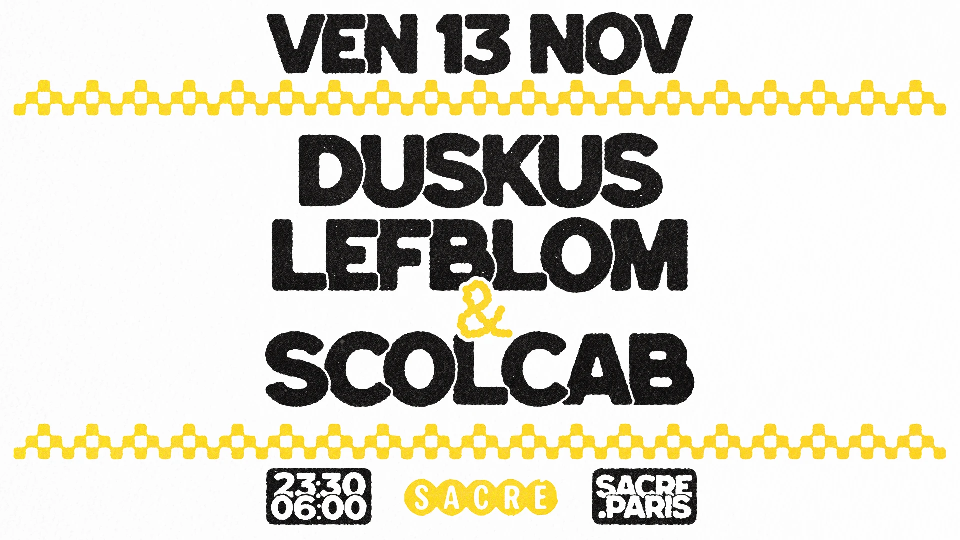 Sacré Présente : Duskus, Lefblom & Scolcab Cover