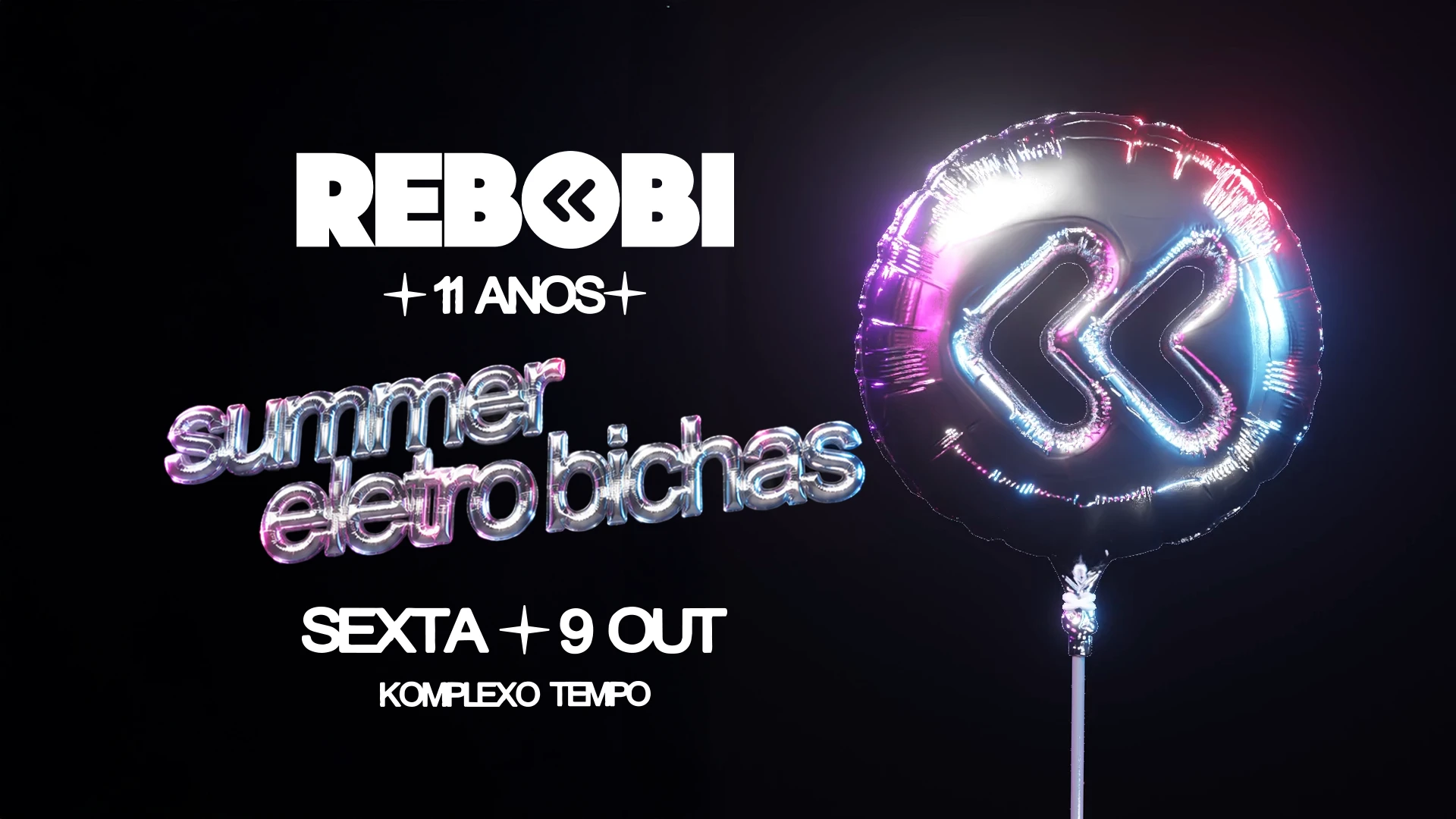 Rebobinights 11 Anos - Summer Eletro Bichas Cover
