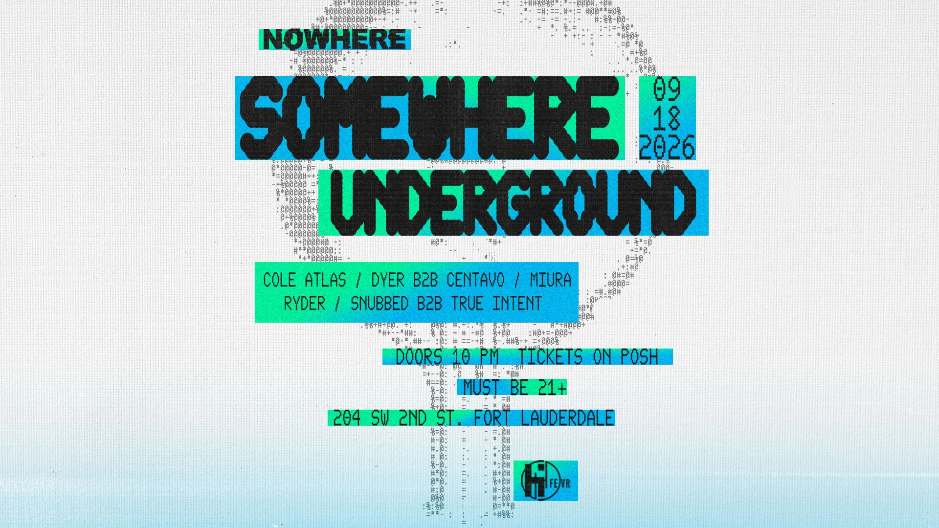 Somewhere Underground @ Nowhere | S5v2 Cover