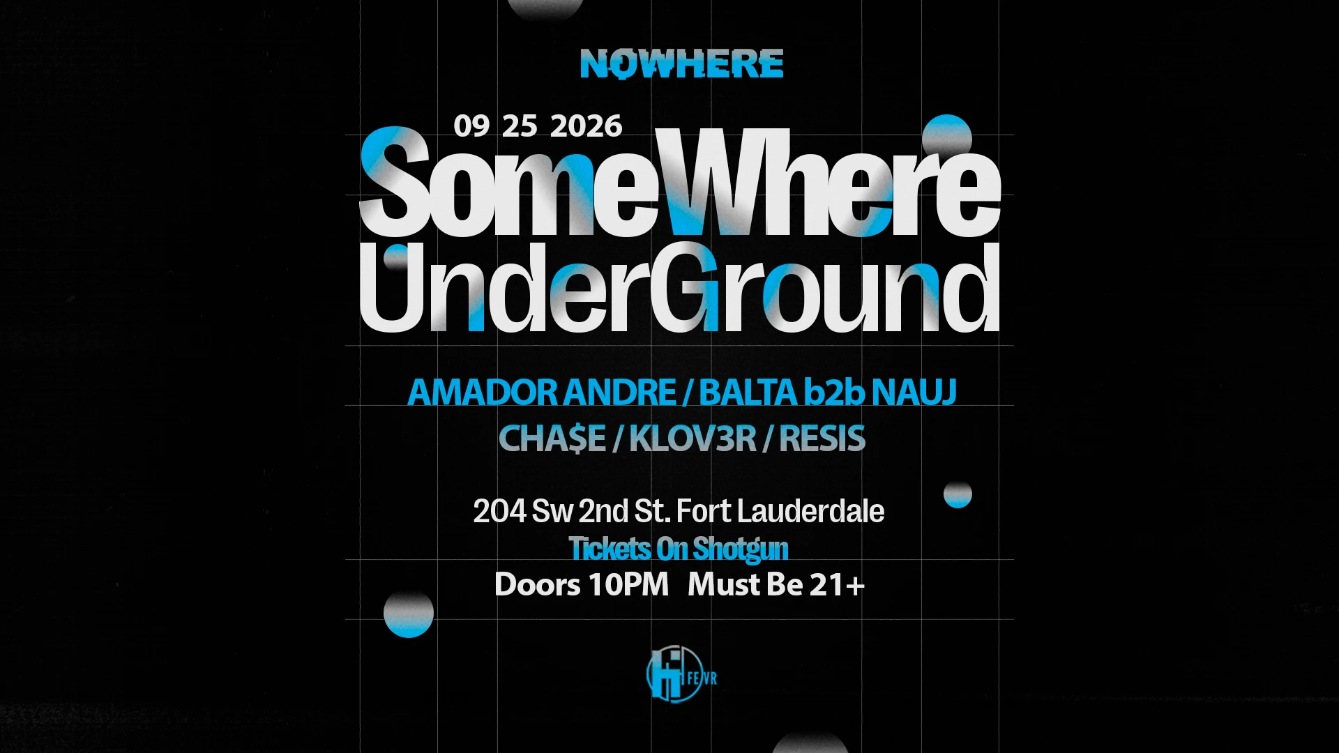 Somewhere Underground @ Nowhere | S5v3 Cover