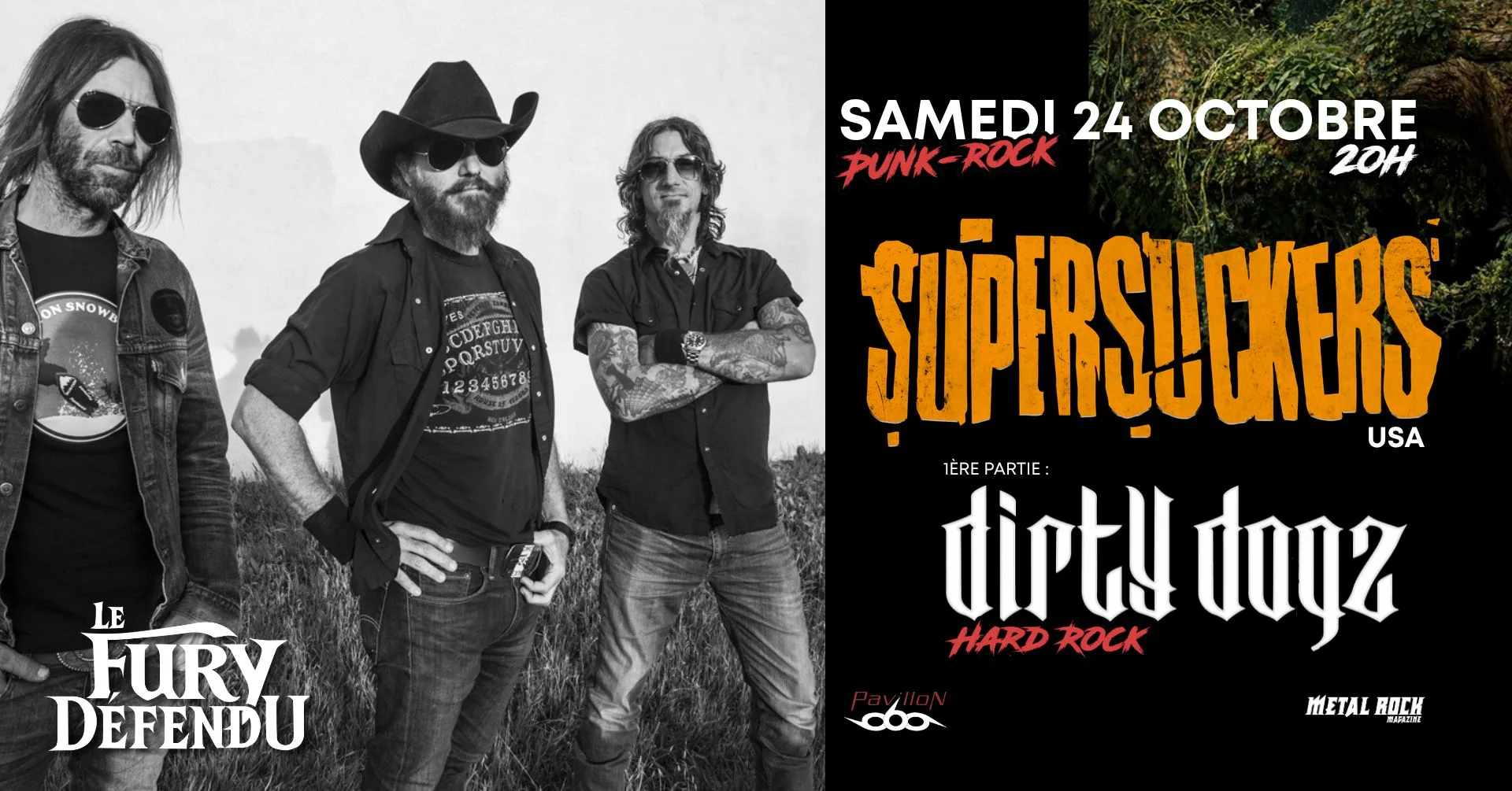 Supersuckers + Dirty Dogz // Le Fury Défendu Cover