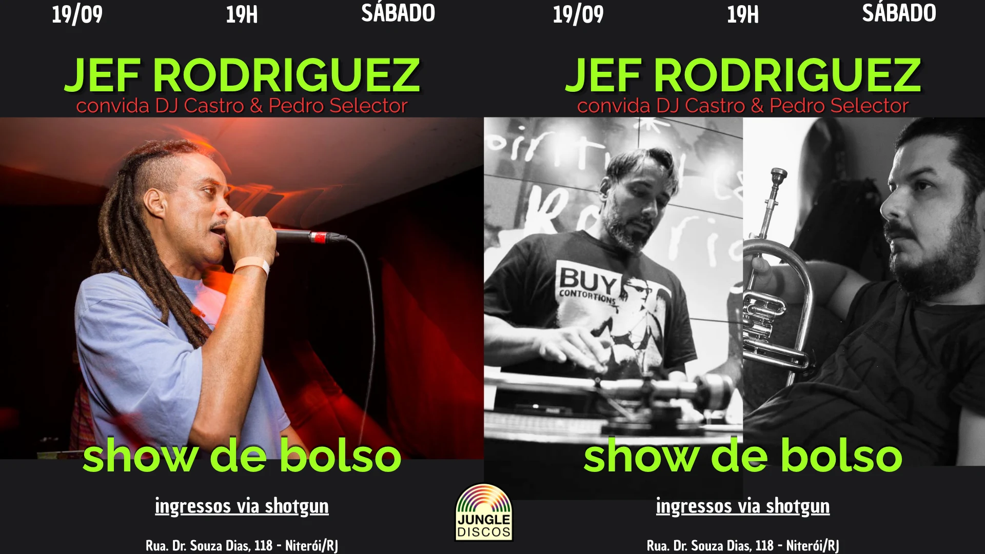 Show De Bolso: Jef Rodriguez Cover