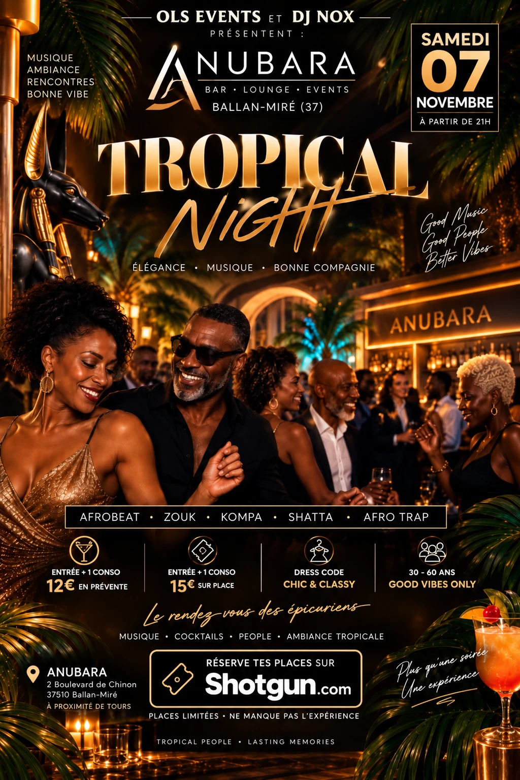 Tropical Night Anubara Cover