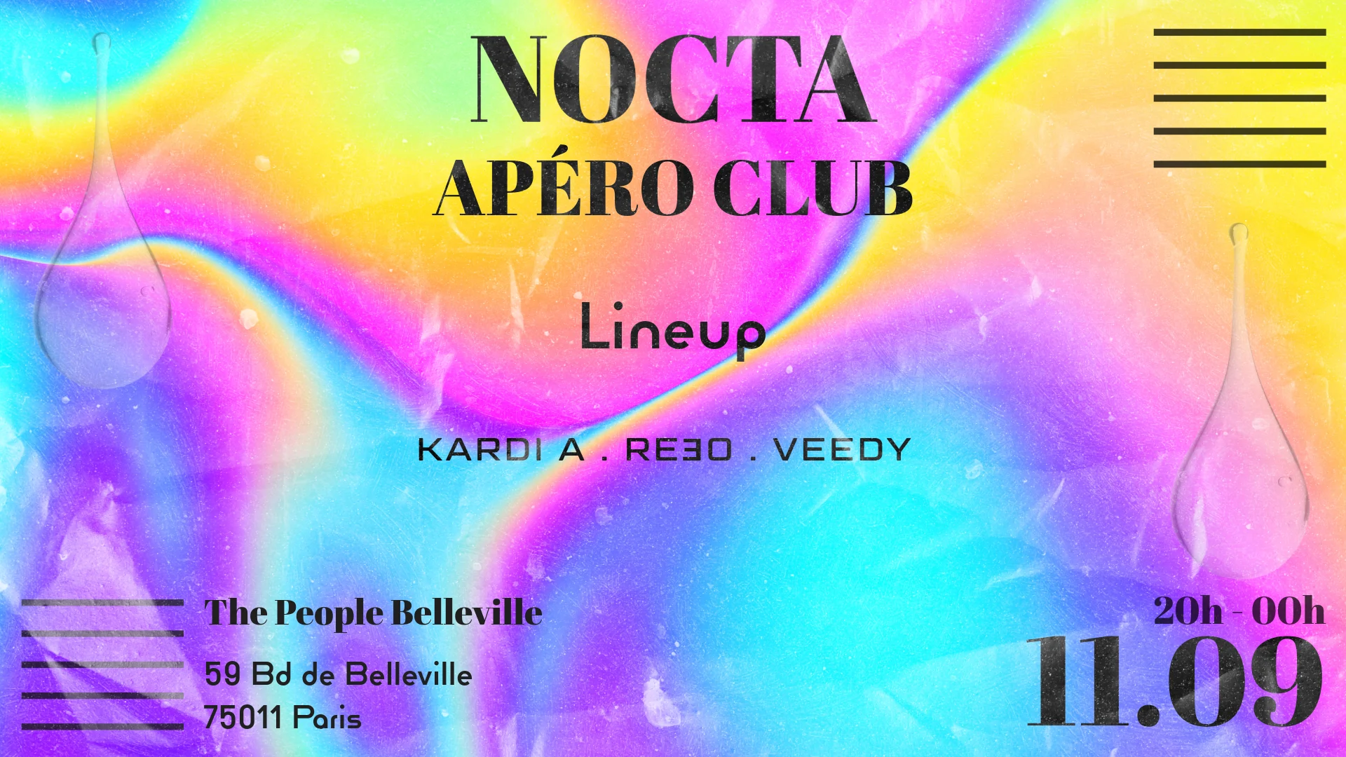 Nocta Apéro Club Avec Veedy, Kardi A & Reǝo Cover