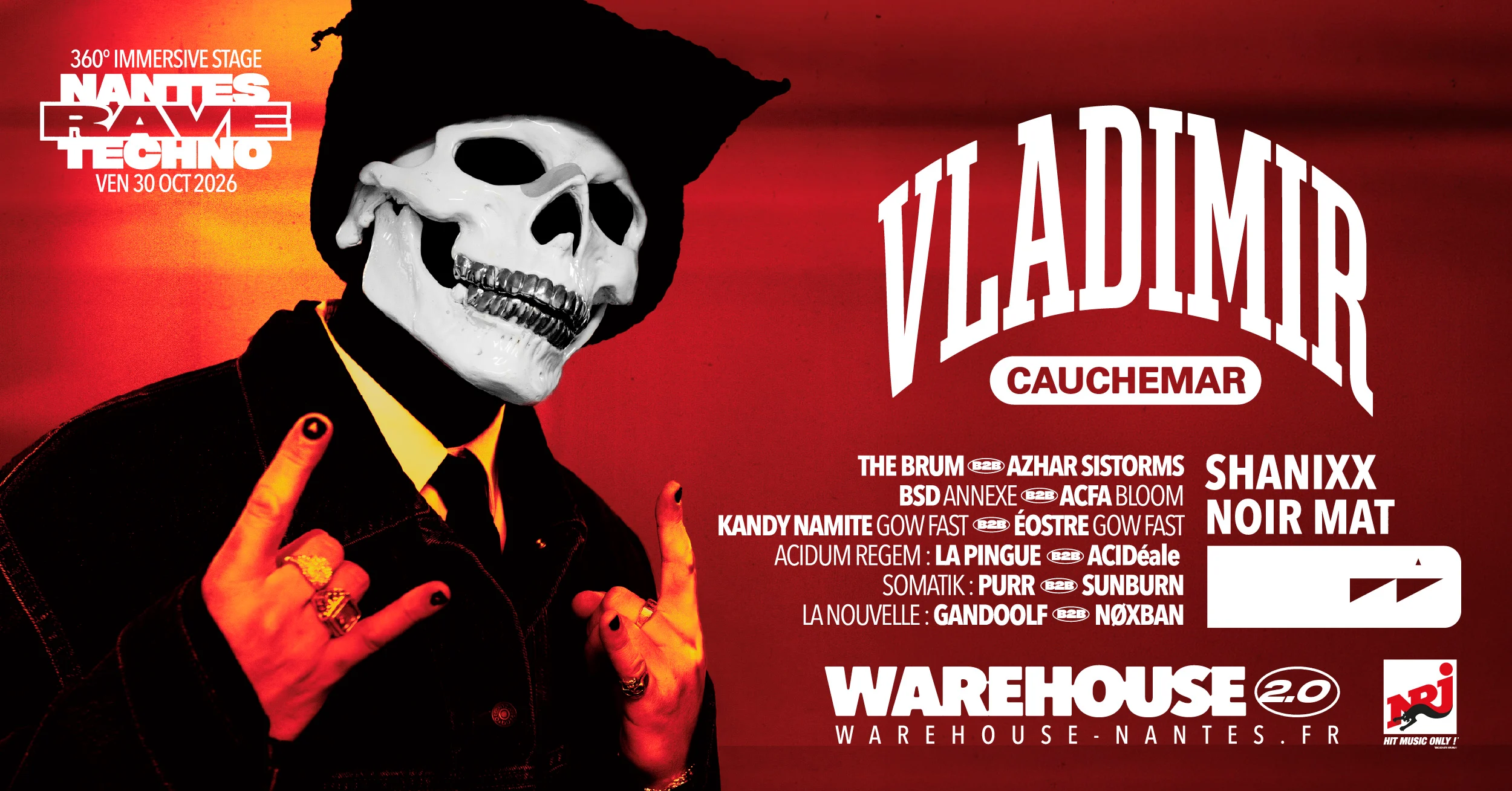 Nantes Rave Techno W/ Vladimir Cauchemar, Shanixx & More Cover