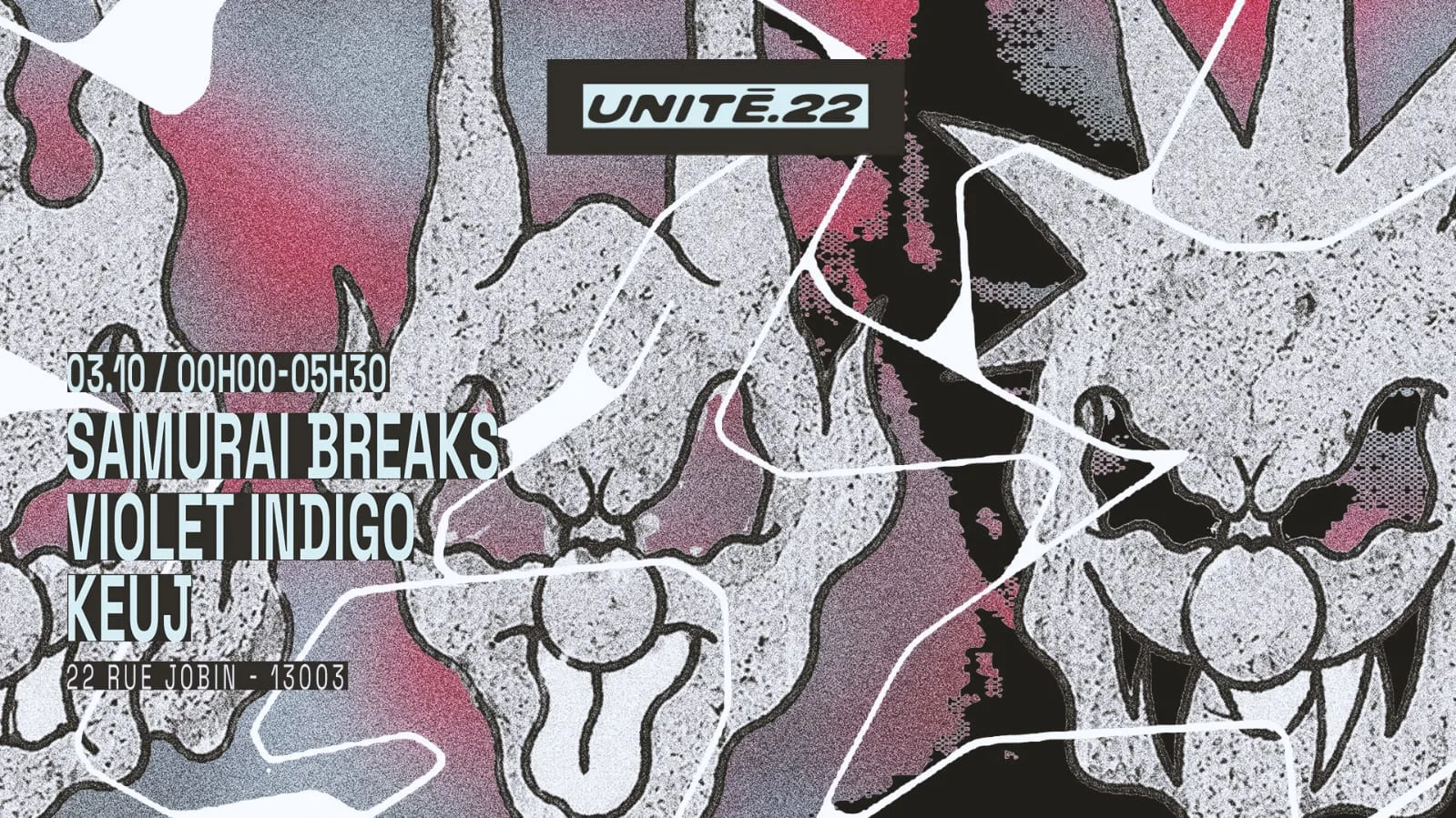 Unité.22 : Samuraï Breaks, Violet Indigo, Keuj Cover