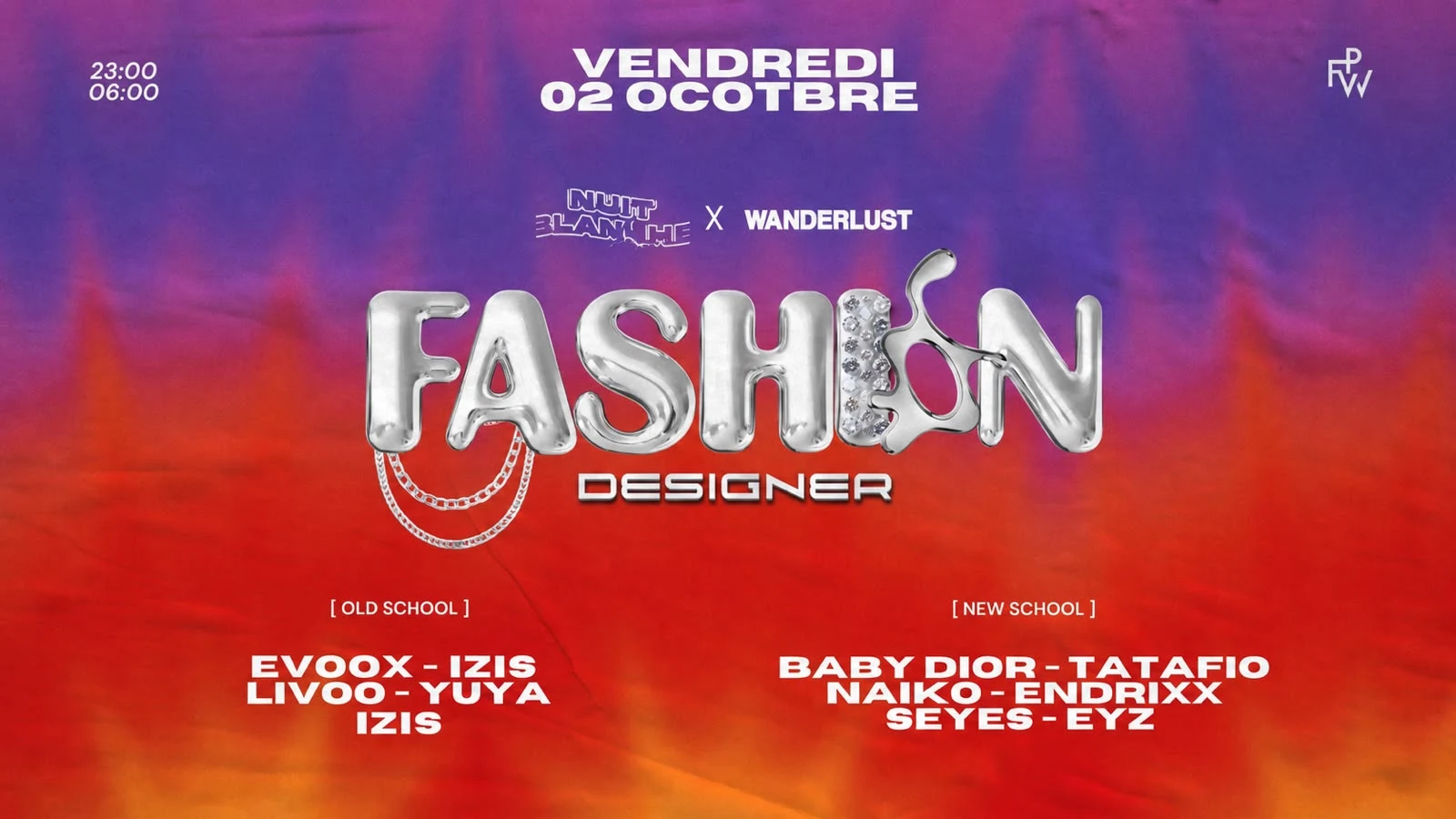 Nuit Blanche Pfw : Fashion Designer Cover