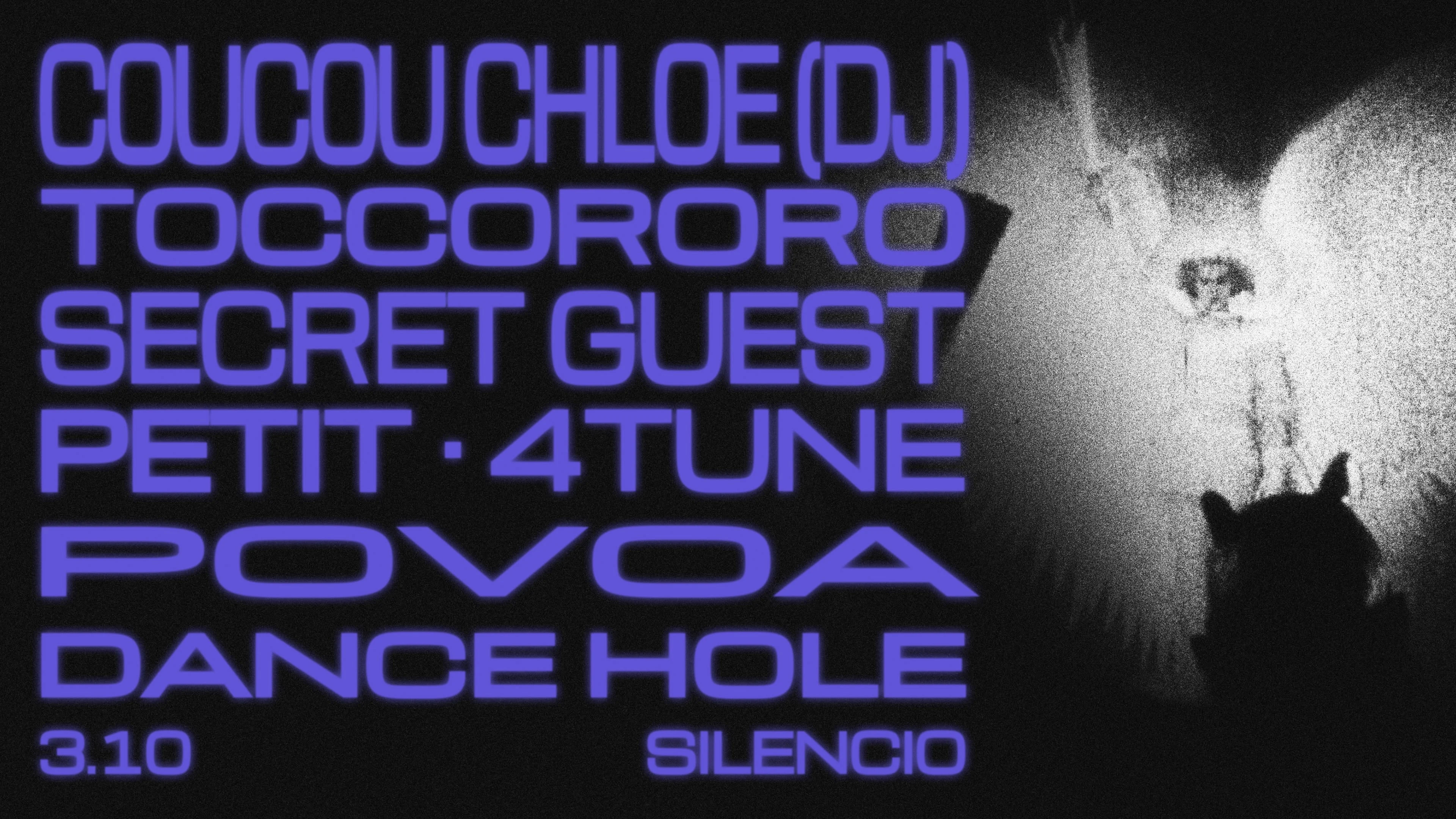 Dance Hole: Coucou Chloe, Petit & Surprise Guest Cover