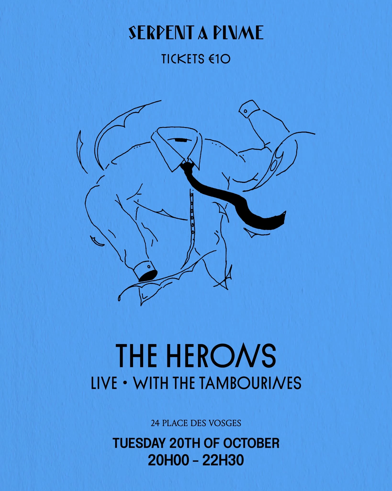 The Herons & The Tambourines At Serpent A Plume Cover