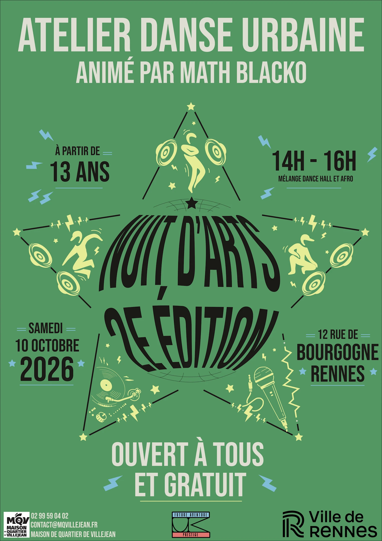 Nuit D'arts 2ème Édition Atelier Danse Urbaine Gratuit Cover