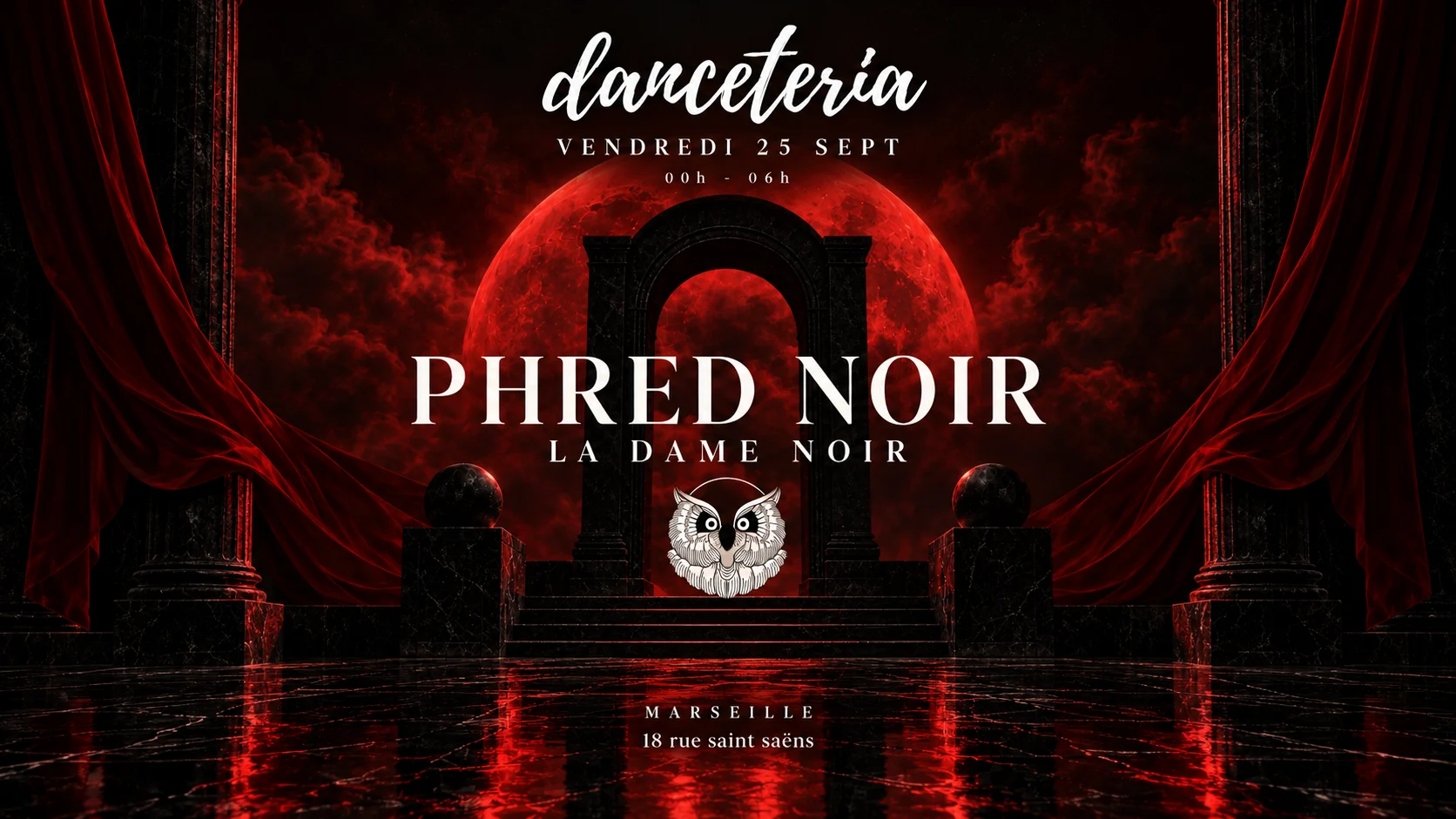 Phred Noir (La Dame Noir) @ Danceteria Cover