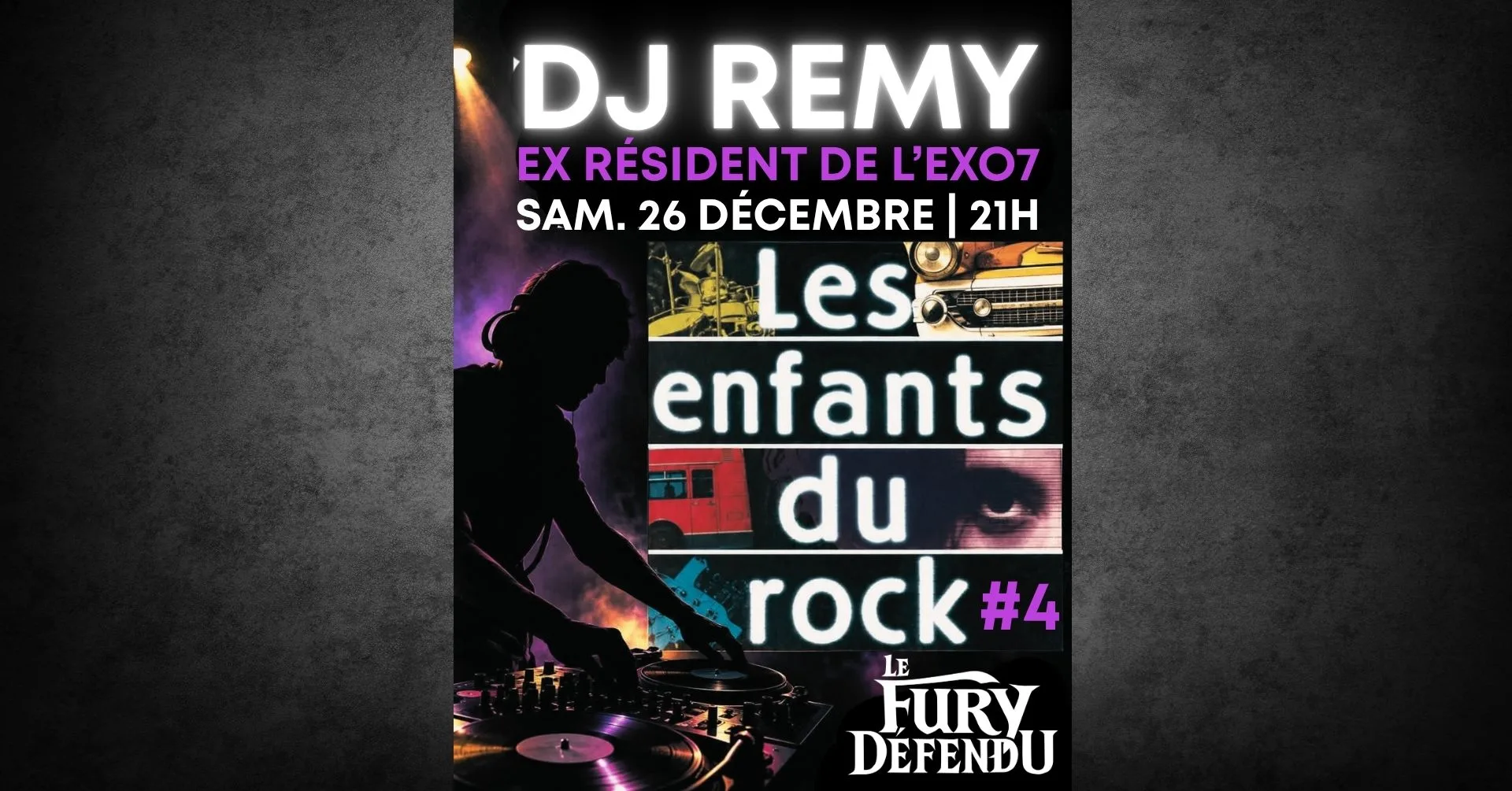 Dj Remy - Ex Exo 7 - Soirée Les Enfants Du Rock #4 Cover