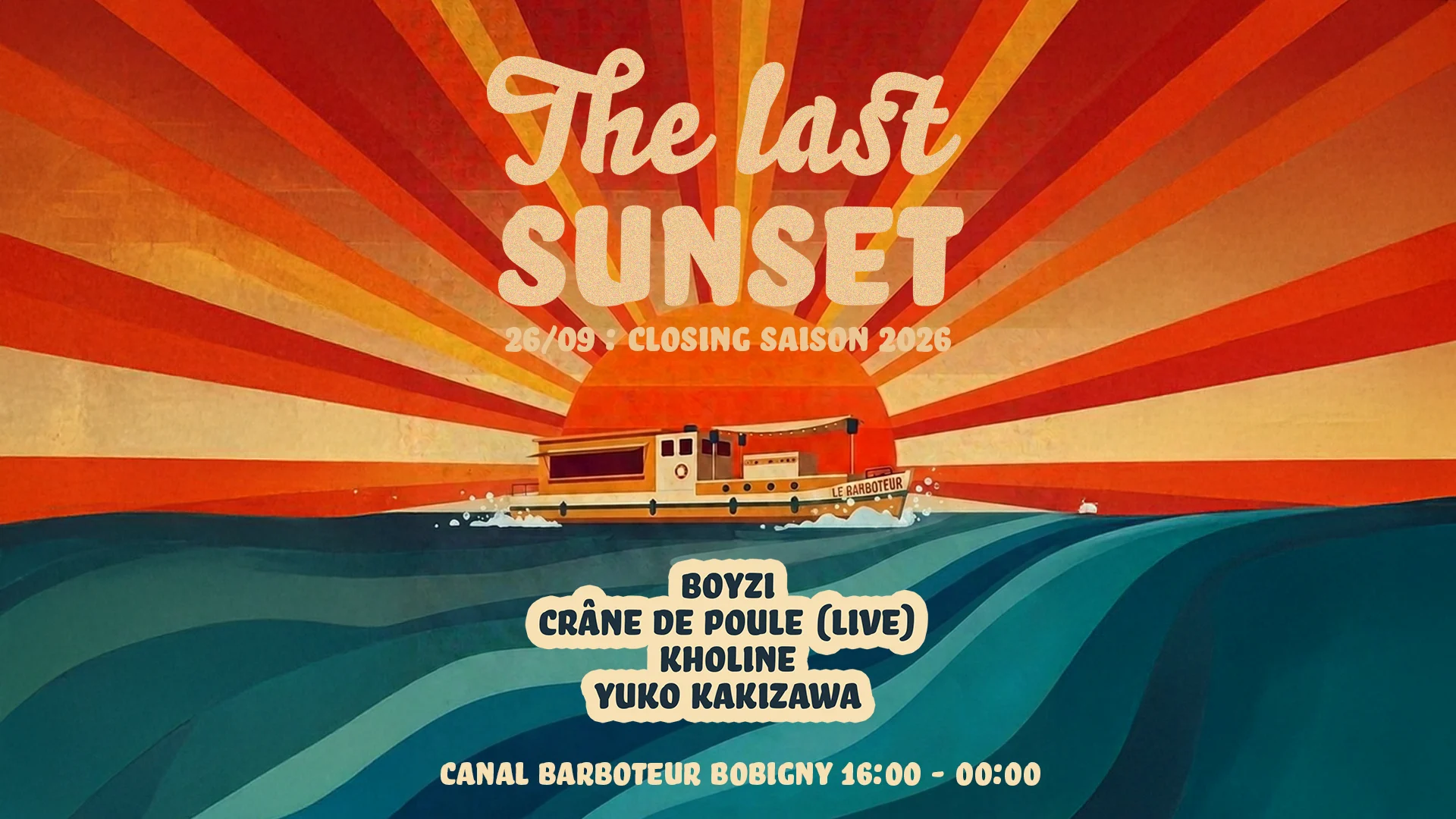 Closing 2026 - The Last Sunset - All Day Open Air Cover