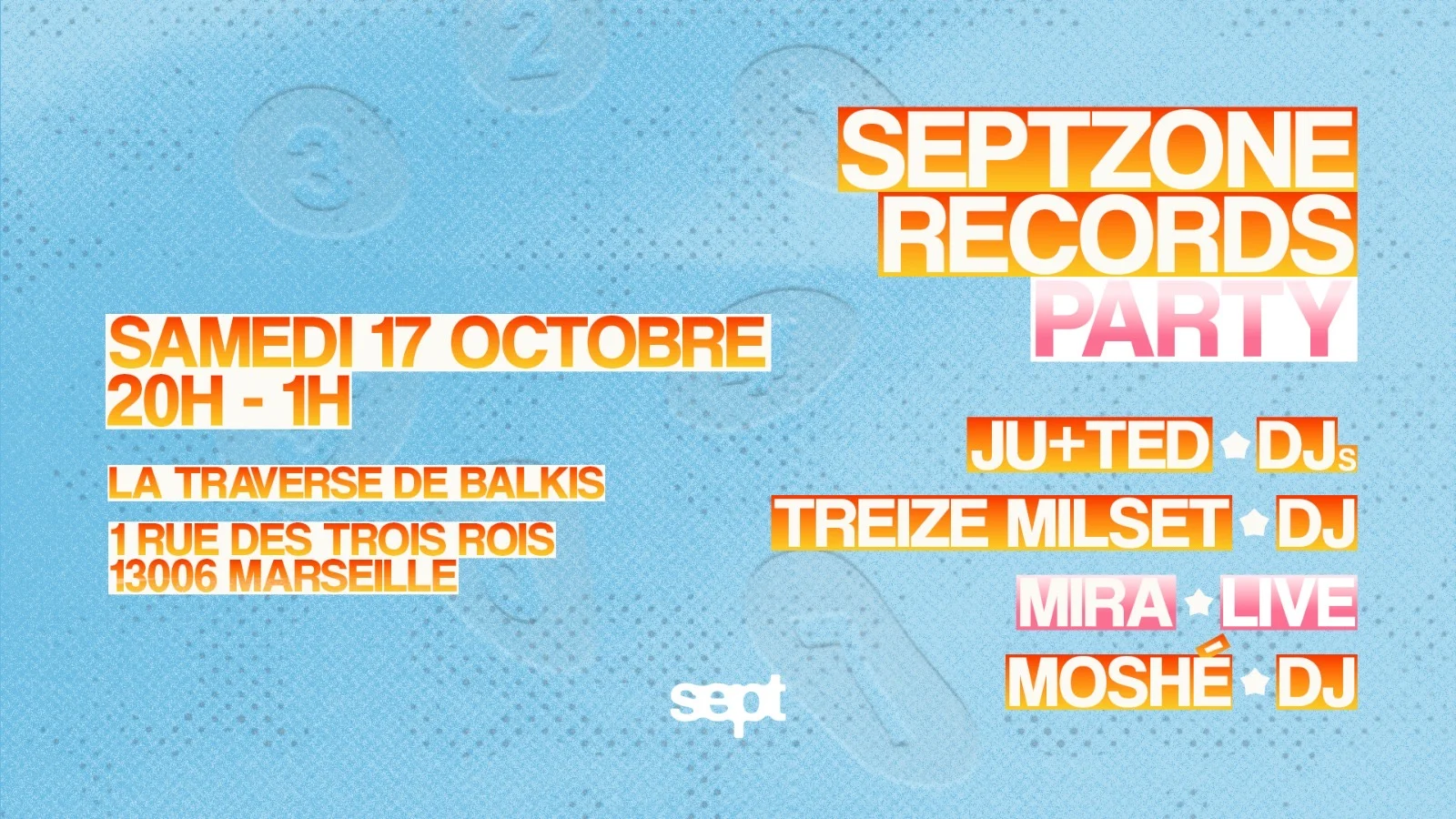 Septzone Records Party Cover