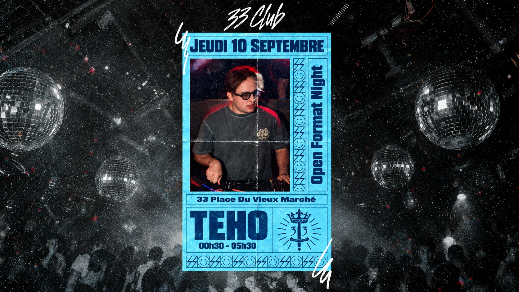 33 Club | Jeudi 10 Septembre With Tehø Cover
