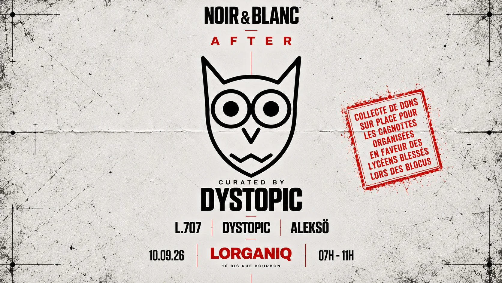 After Noir & Blanc // Lorganiq // L.707 / Dystopic / Aleksö Cover