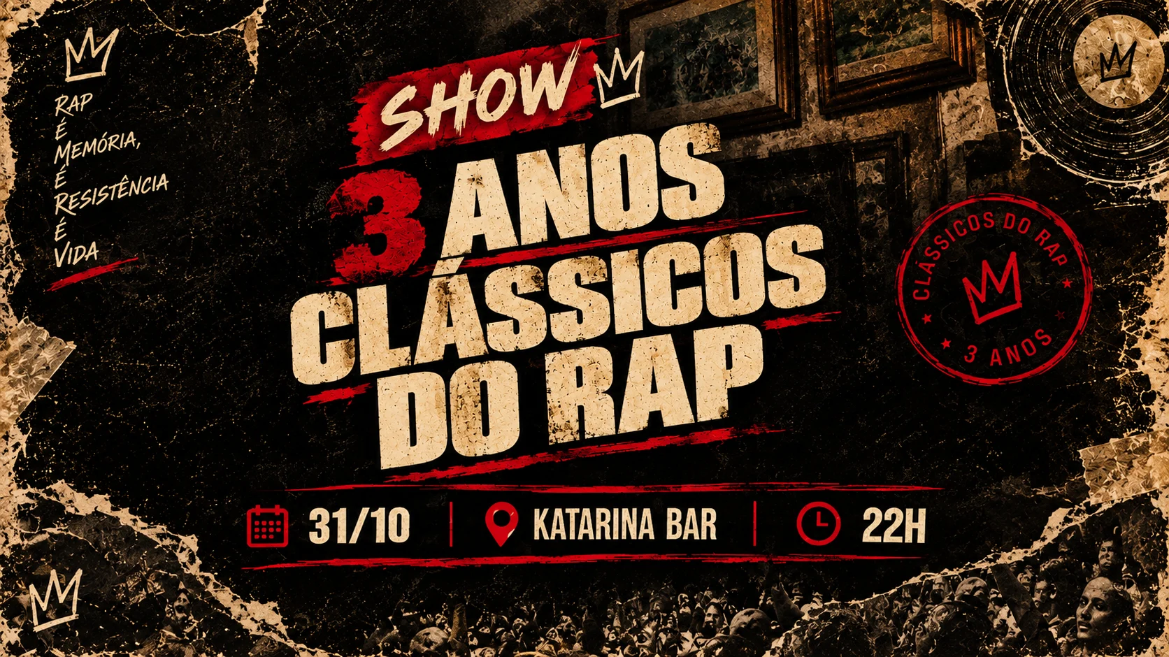 Clássicos Do Rap - 3 Anos Cover