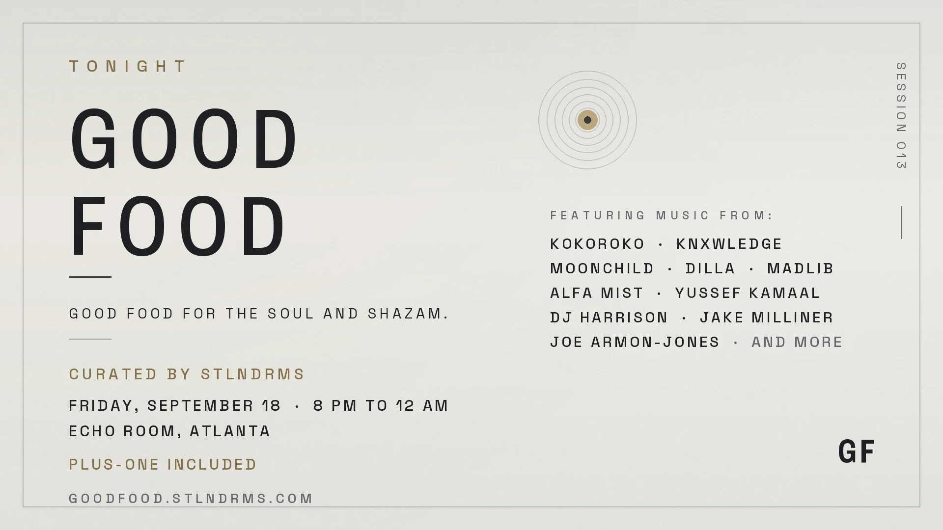 Good Food Listening Session #13 Cover