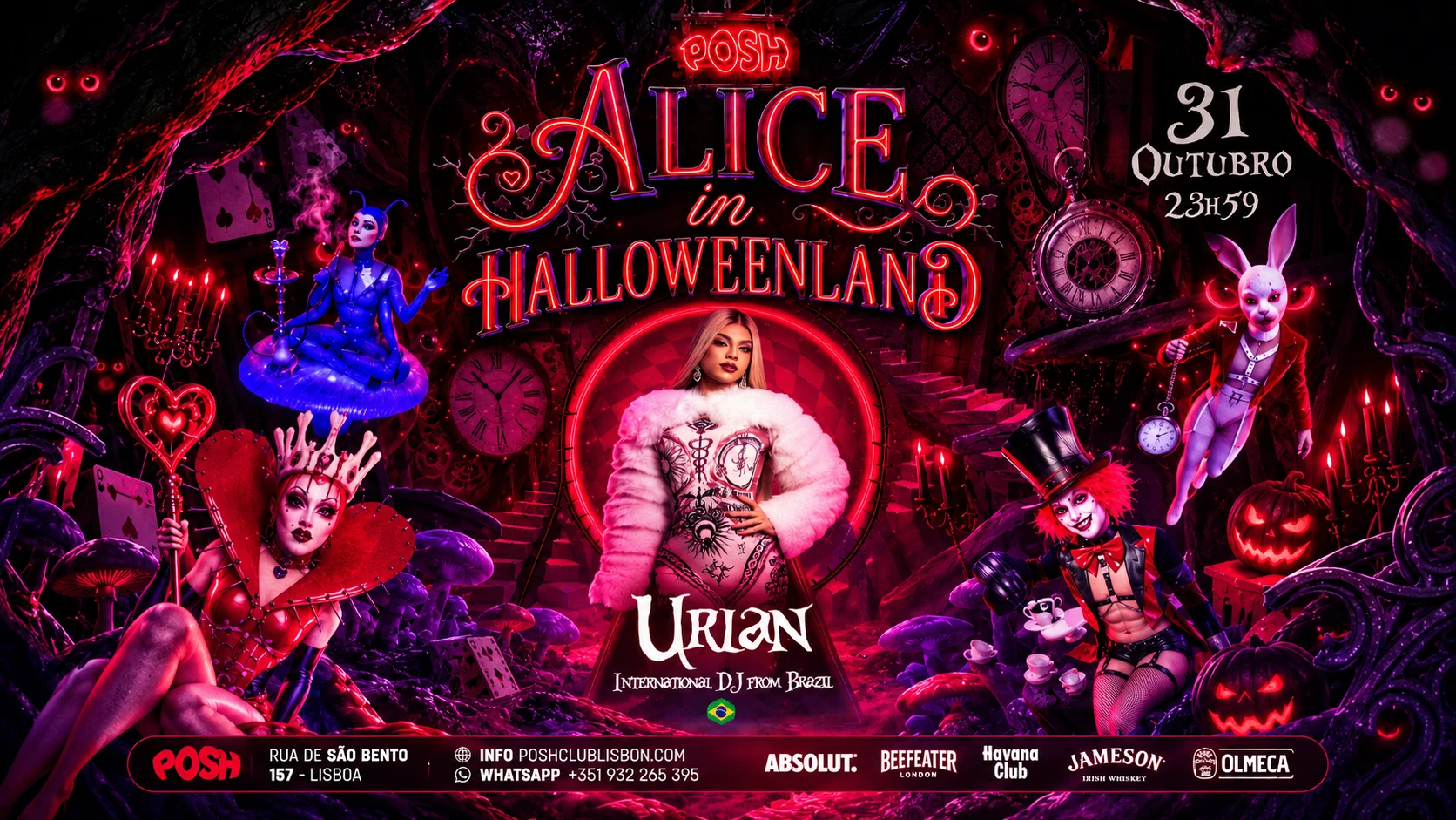 Alice In Halloweenland - Posh Halloween Com Urian Cover