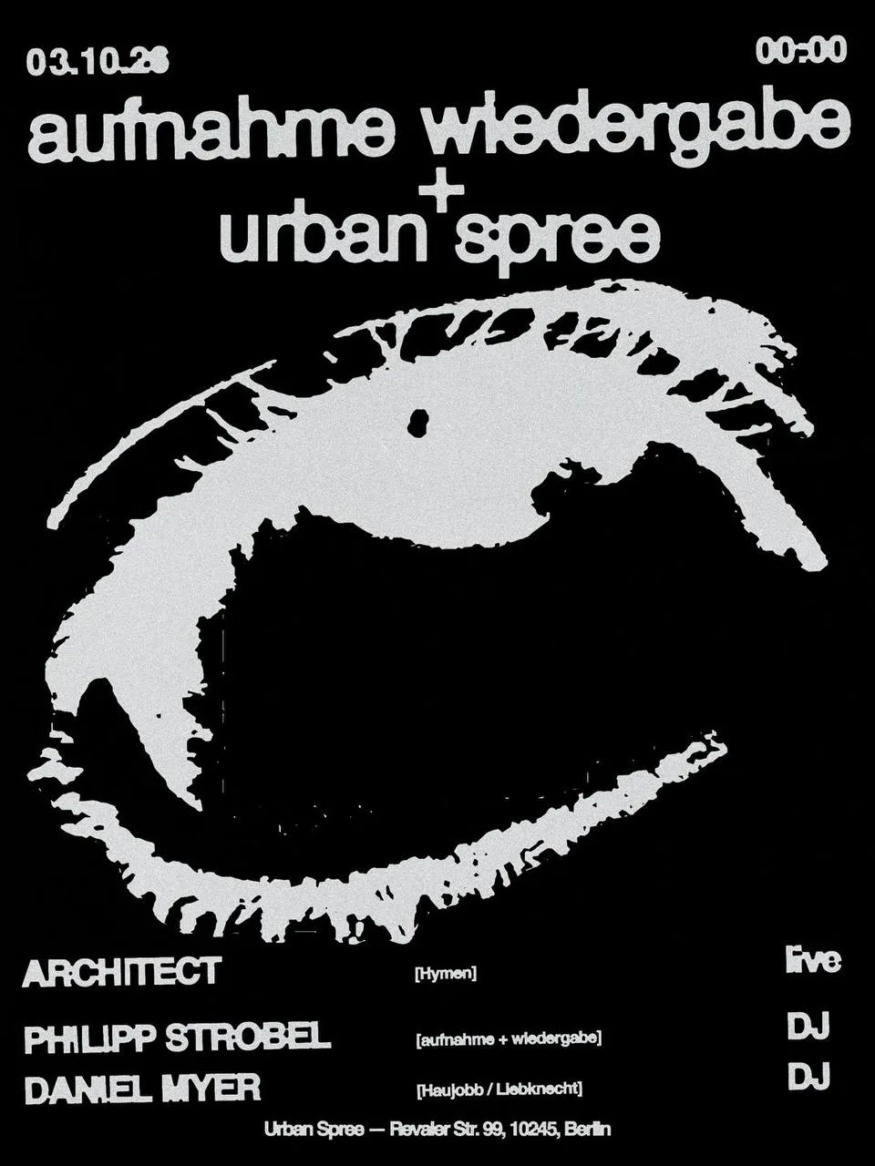 Aufnahme + Wiedergabe X Urban Spree Cover