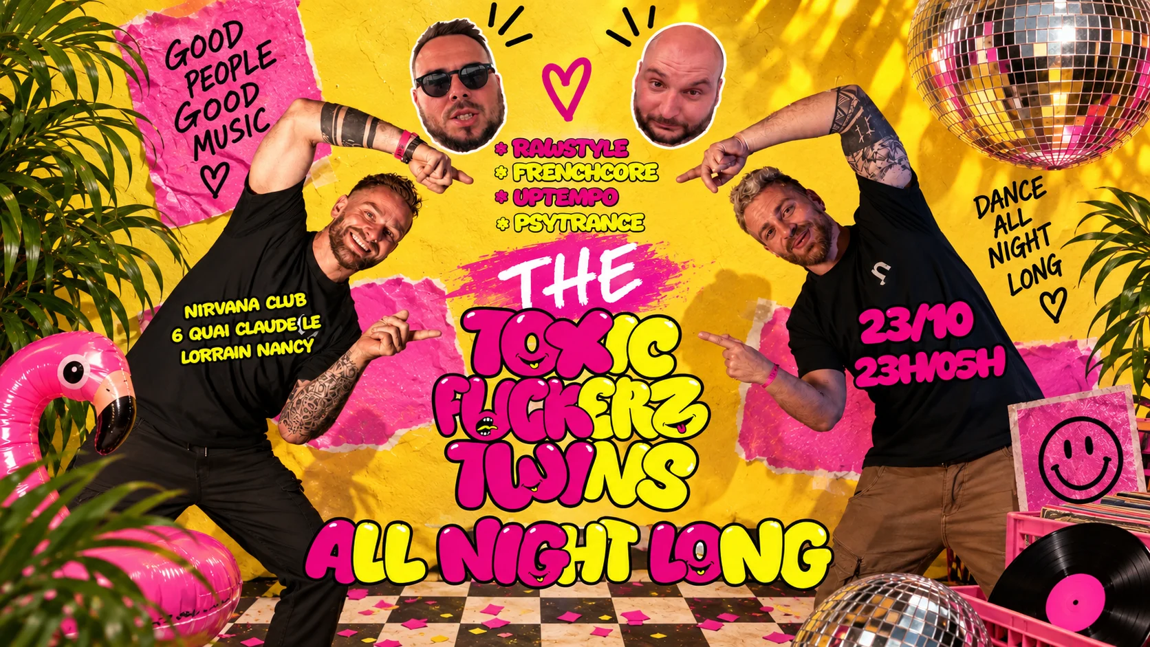 The Toxic Fuckerz Twins : All Night Long Nancy @Nirvana Club Cover