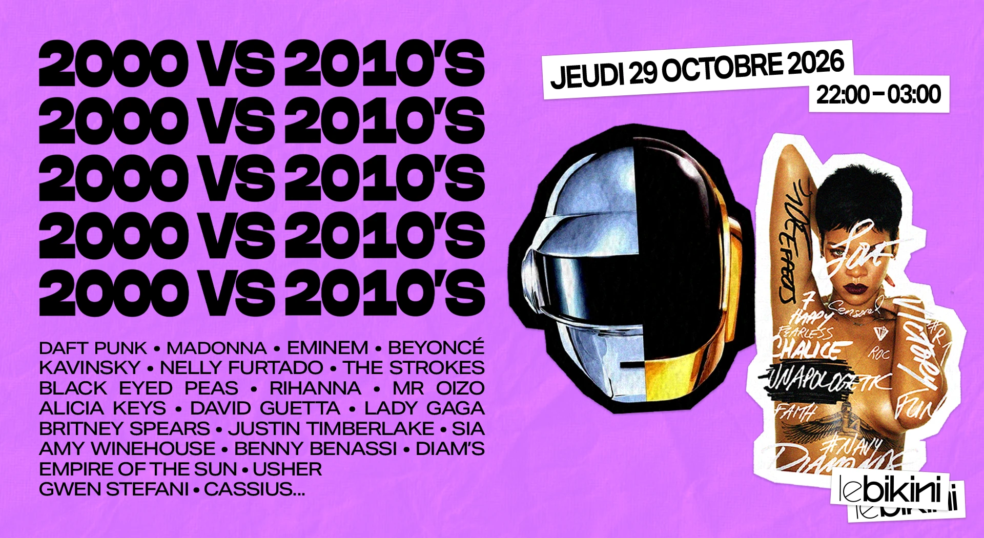 Soirée Années 2000 Vs 2010 Cover