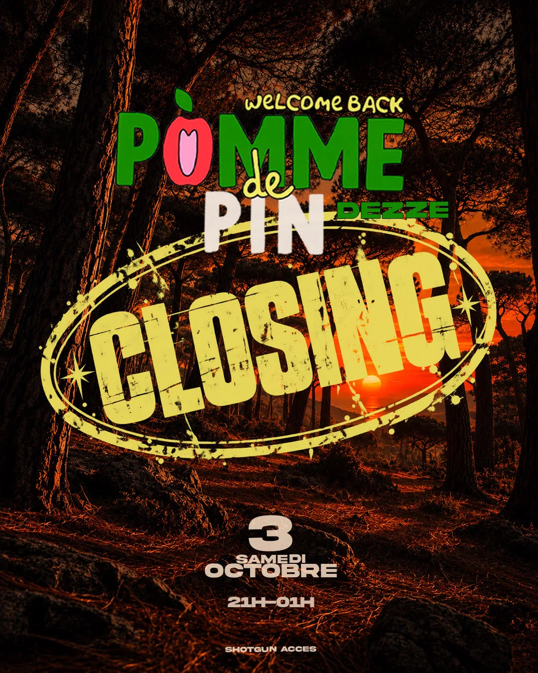 Closing Pomme De Pin Cover
